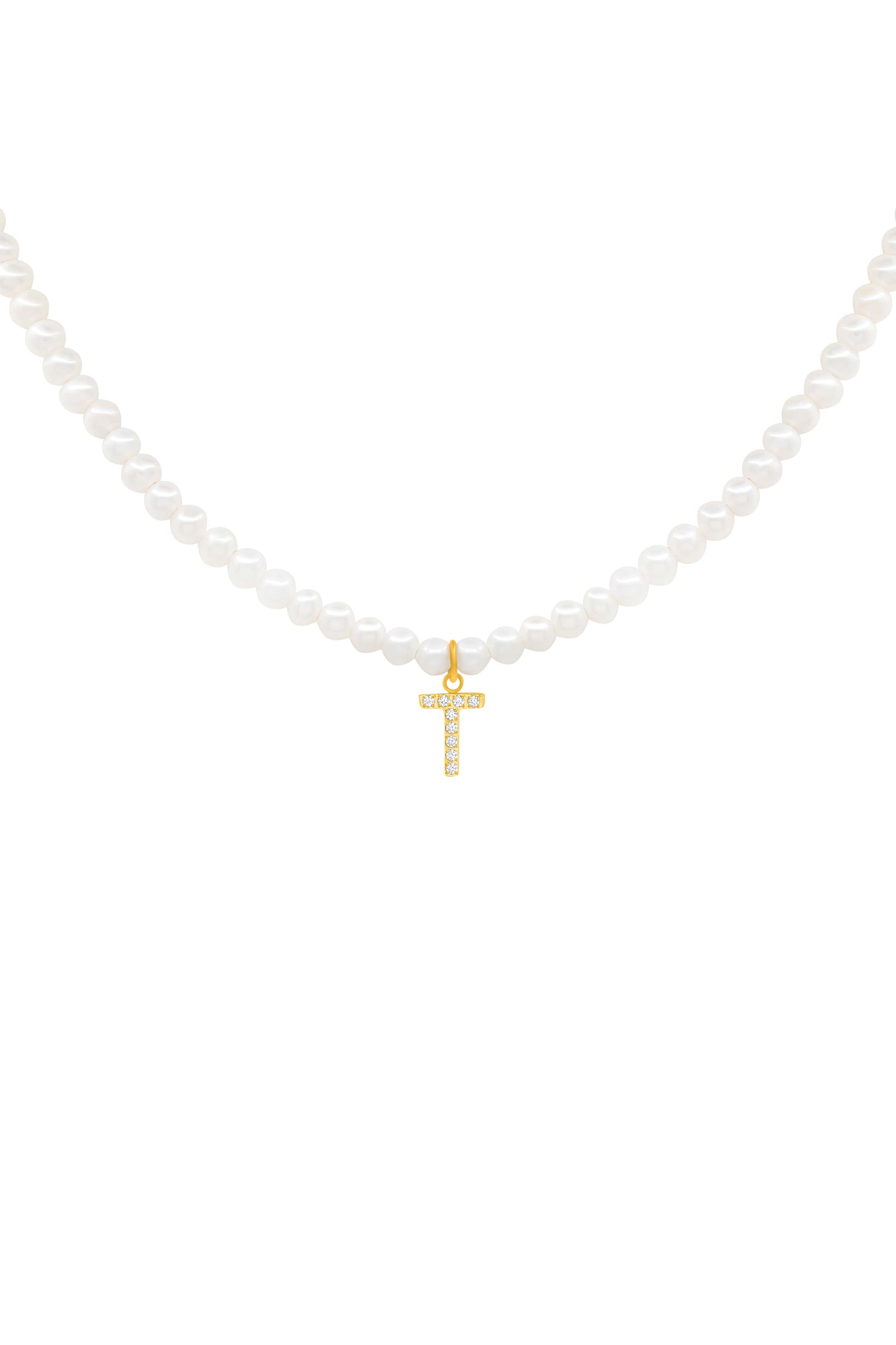 Initial Freshwater Pearl Necklace