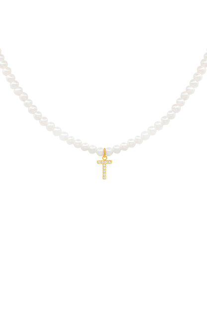 Initial Freshwater Pearl Necklace