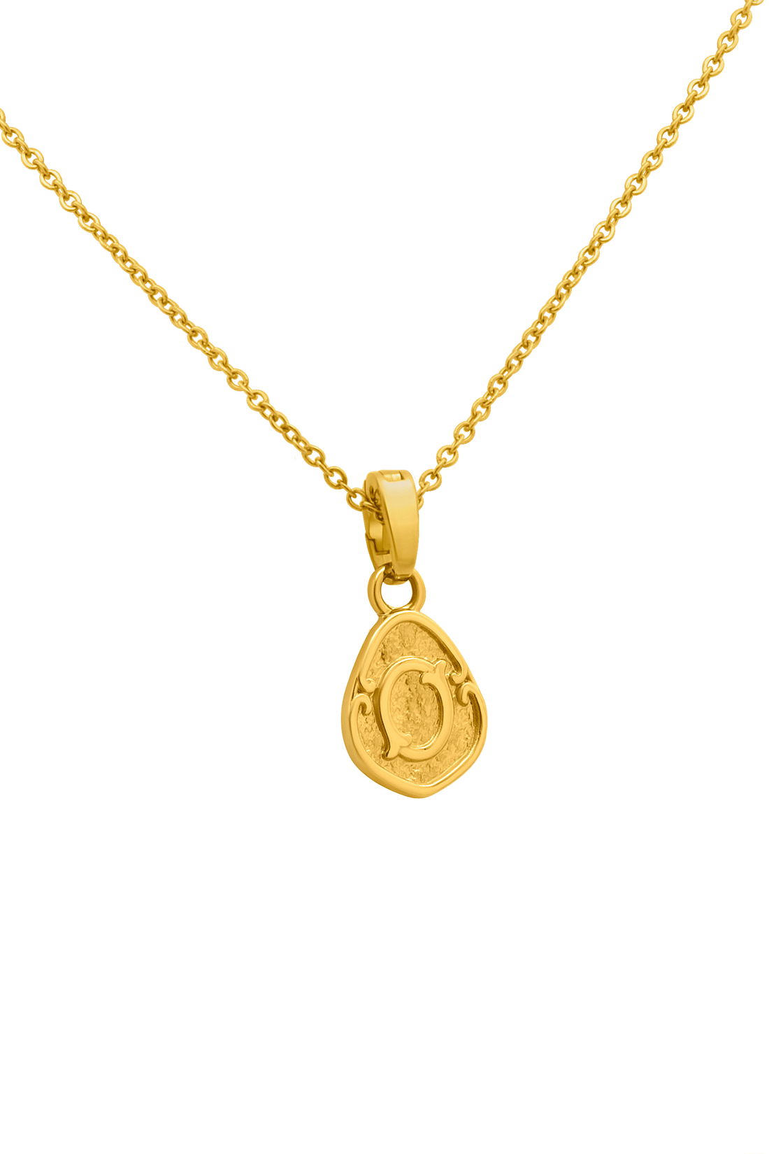 Tberfil Letter Pendant with Petite Adjustable Chain Necklace