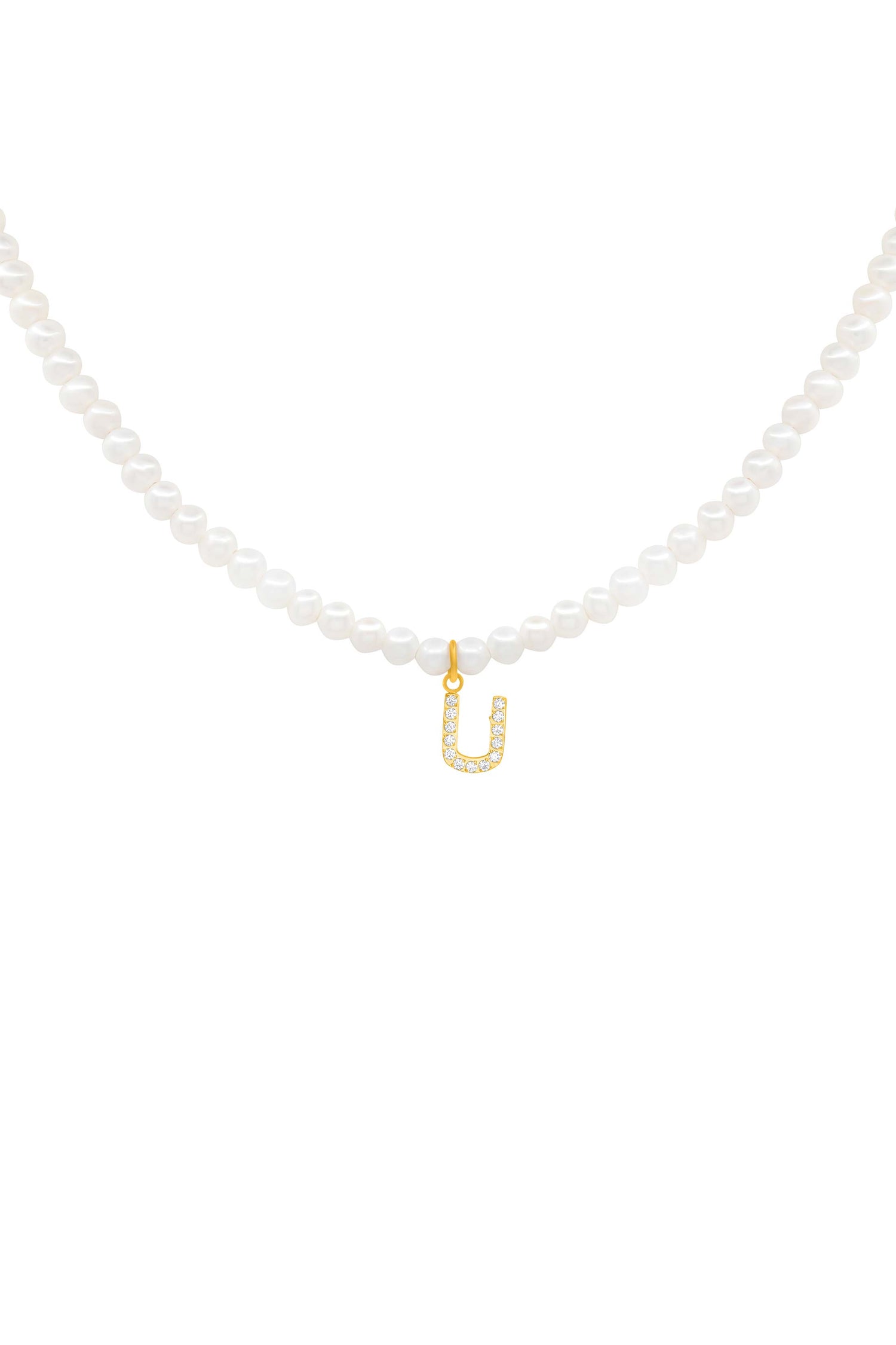 Initial Freshwater Pearl Necklace