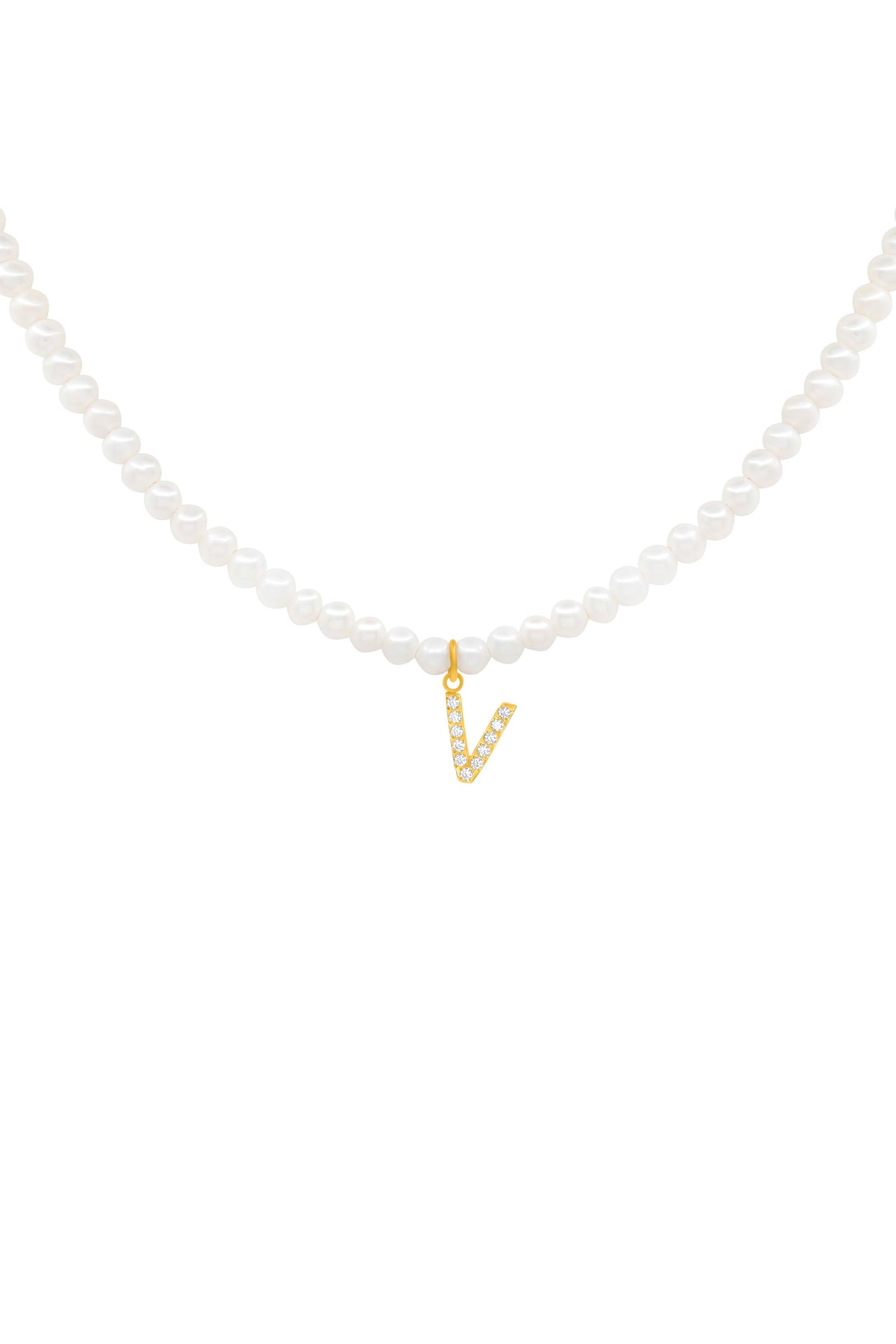 Initial Freshwater Pearl Necklace