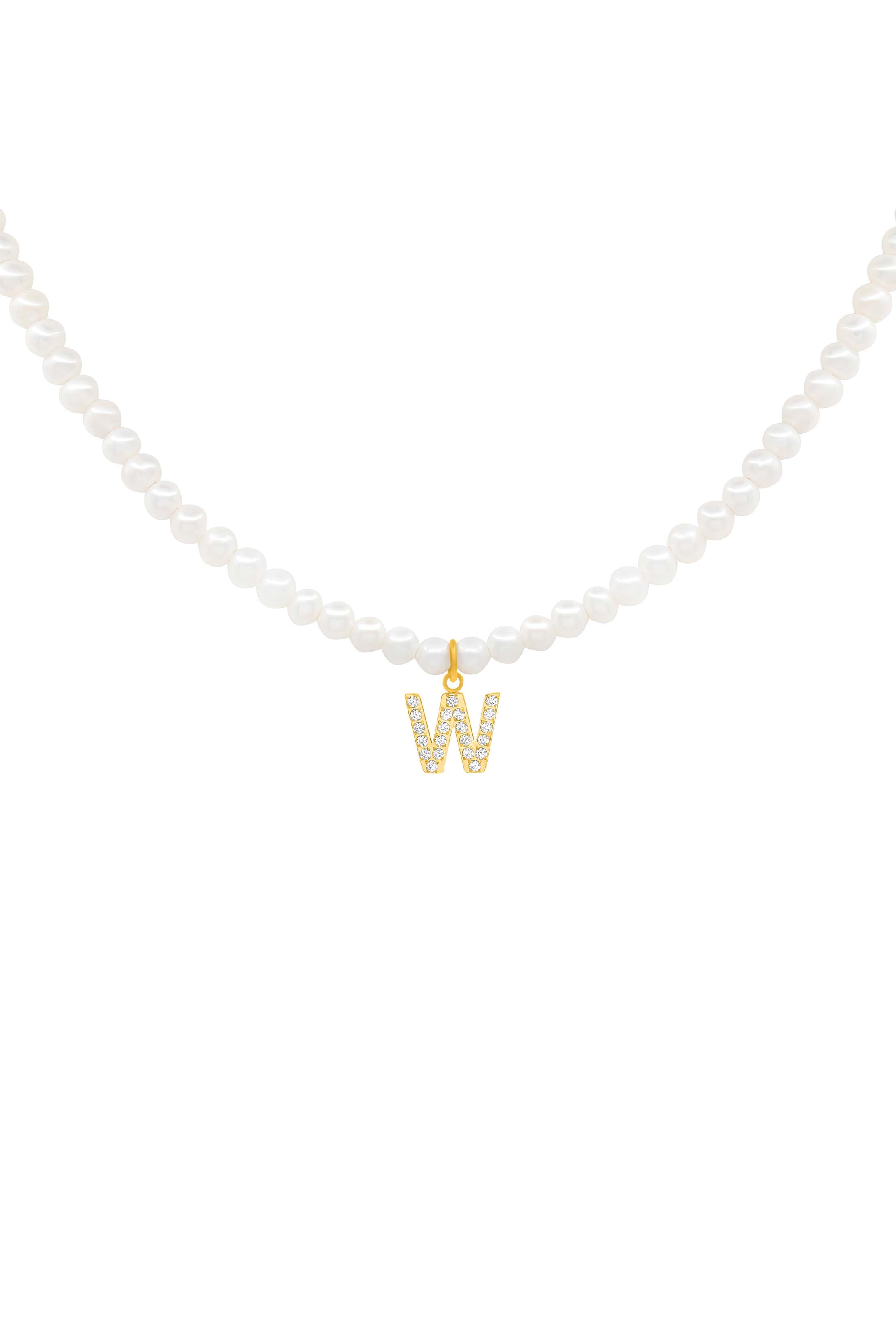 Initial Freshwater Pearl Necklace