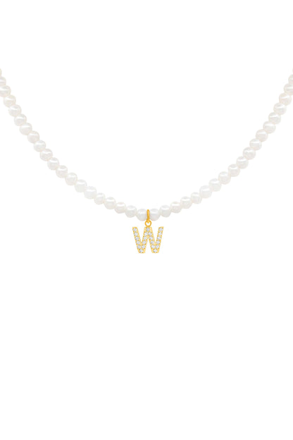Initial Freshwater Pearl Necklace