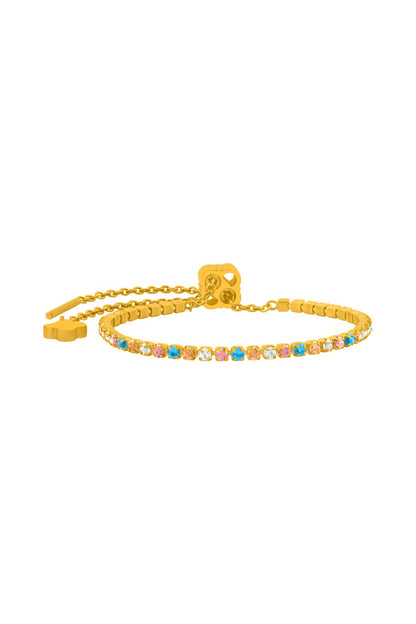 Golden Bloom Tennis Necklace &amp; Bracelet Gift Set