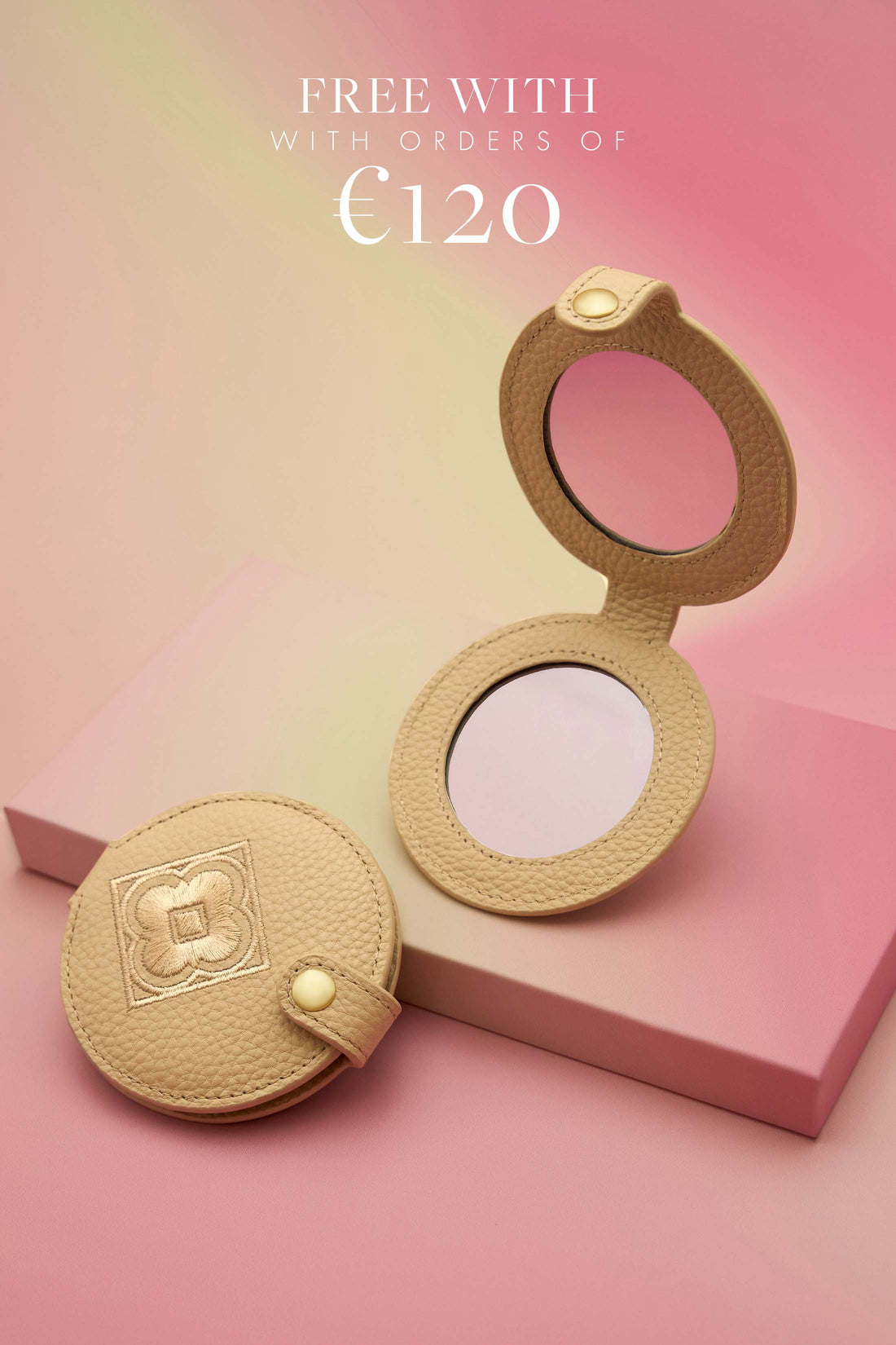 Leather Compact Mirror