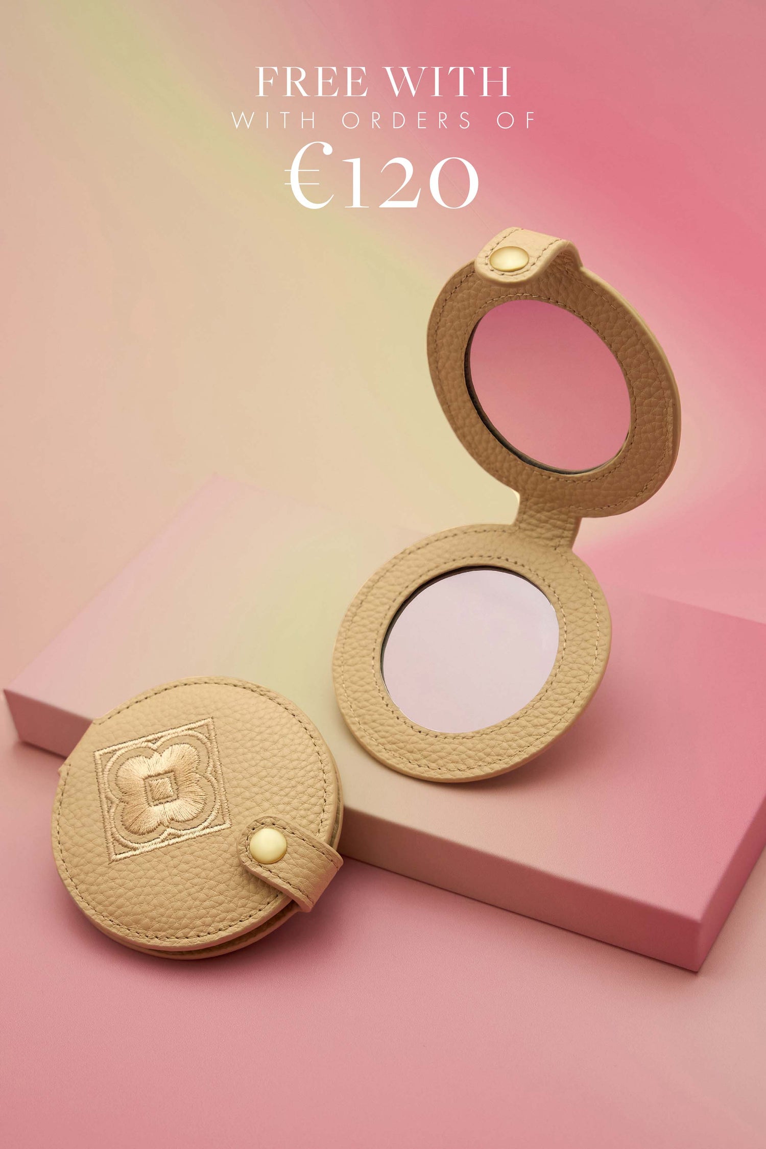 Leather Compact Mirror