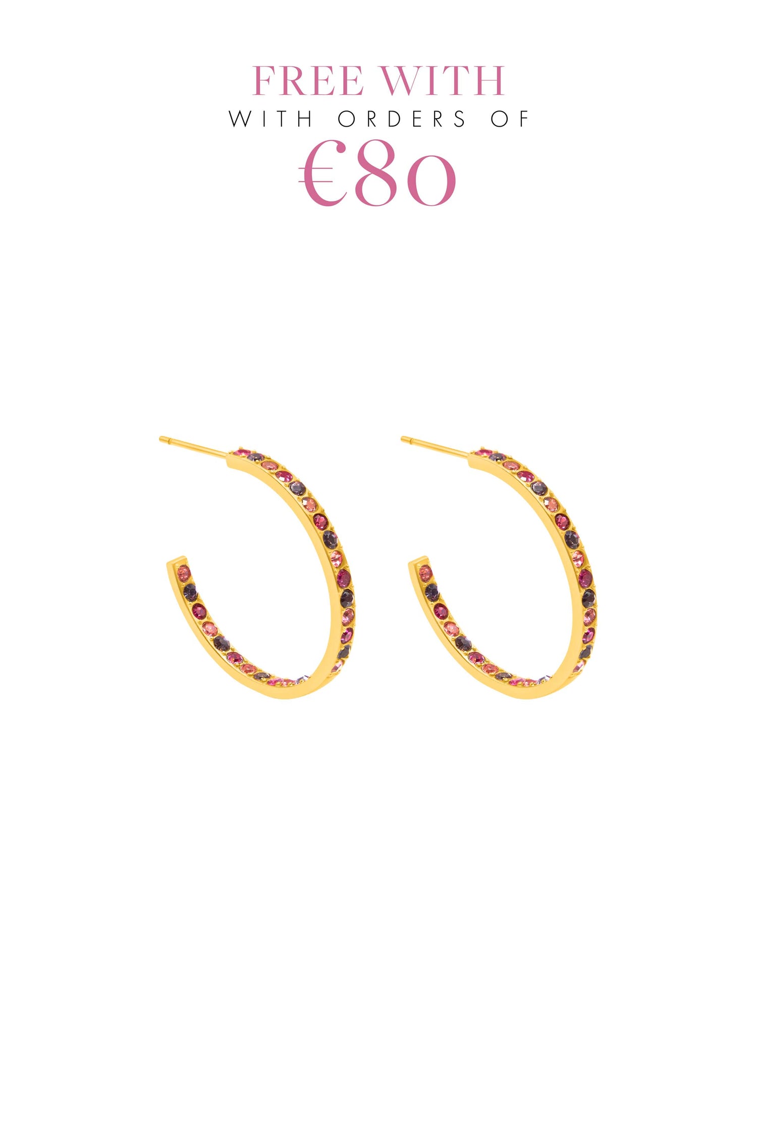 Beżżulet Hoop Earring Set