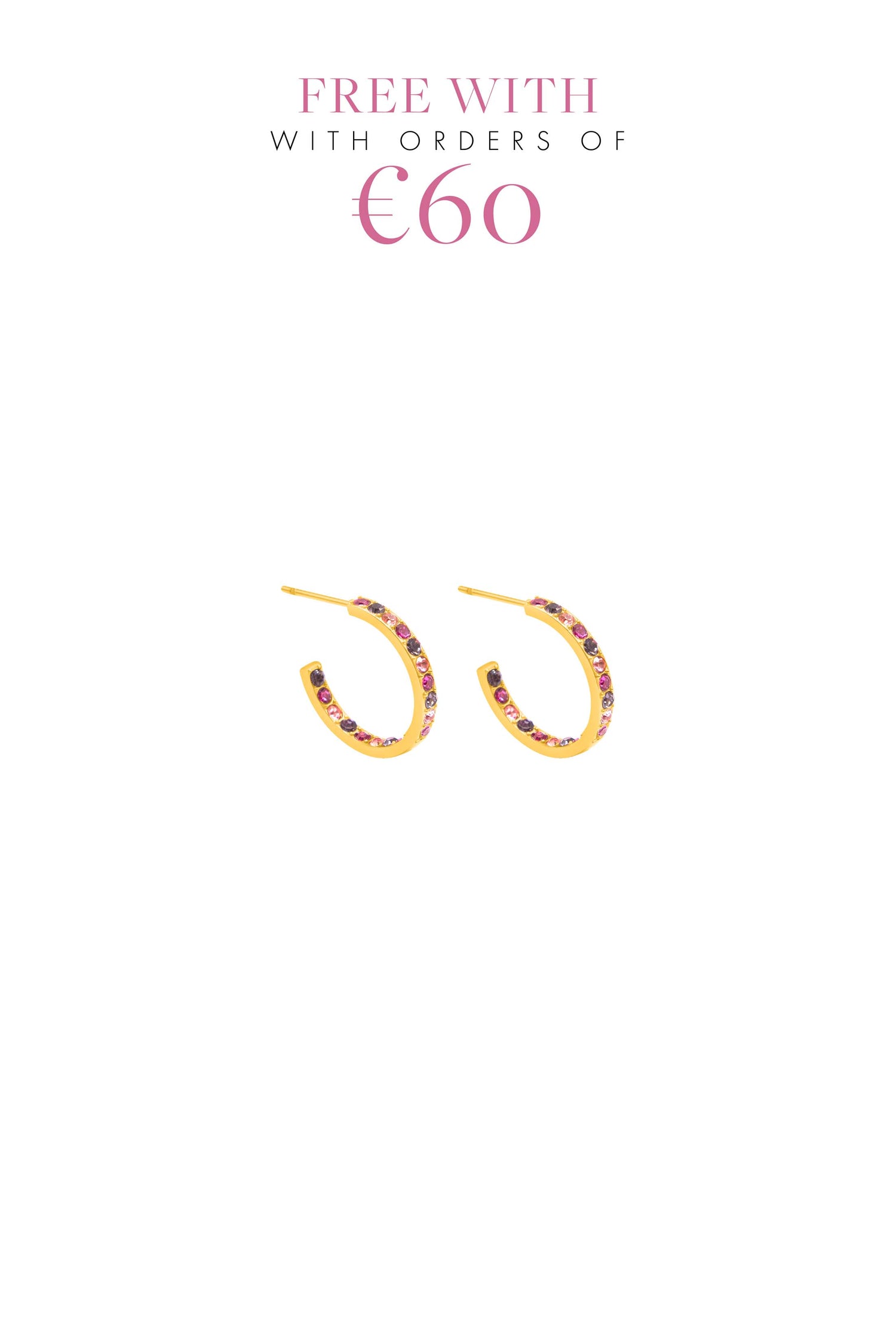 Beżżulet Petite Hoop Earring Set