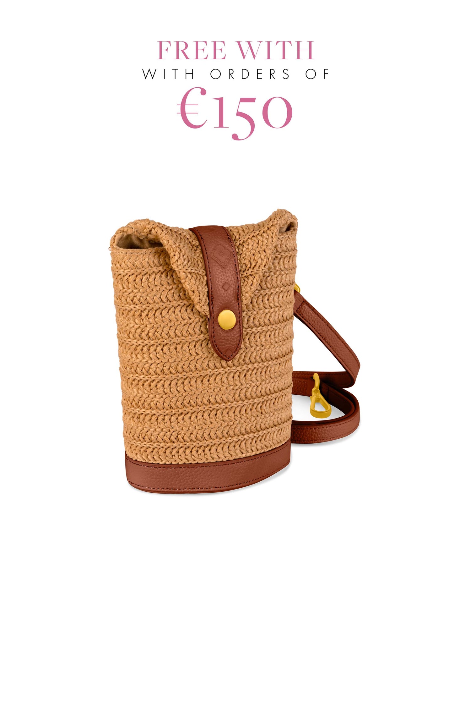 Carisma Coast Raffia Tan Bag