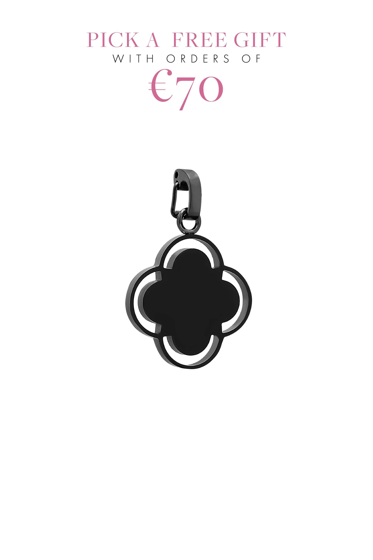 Matte Black Carisma Logo Engravable Pendant