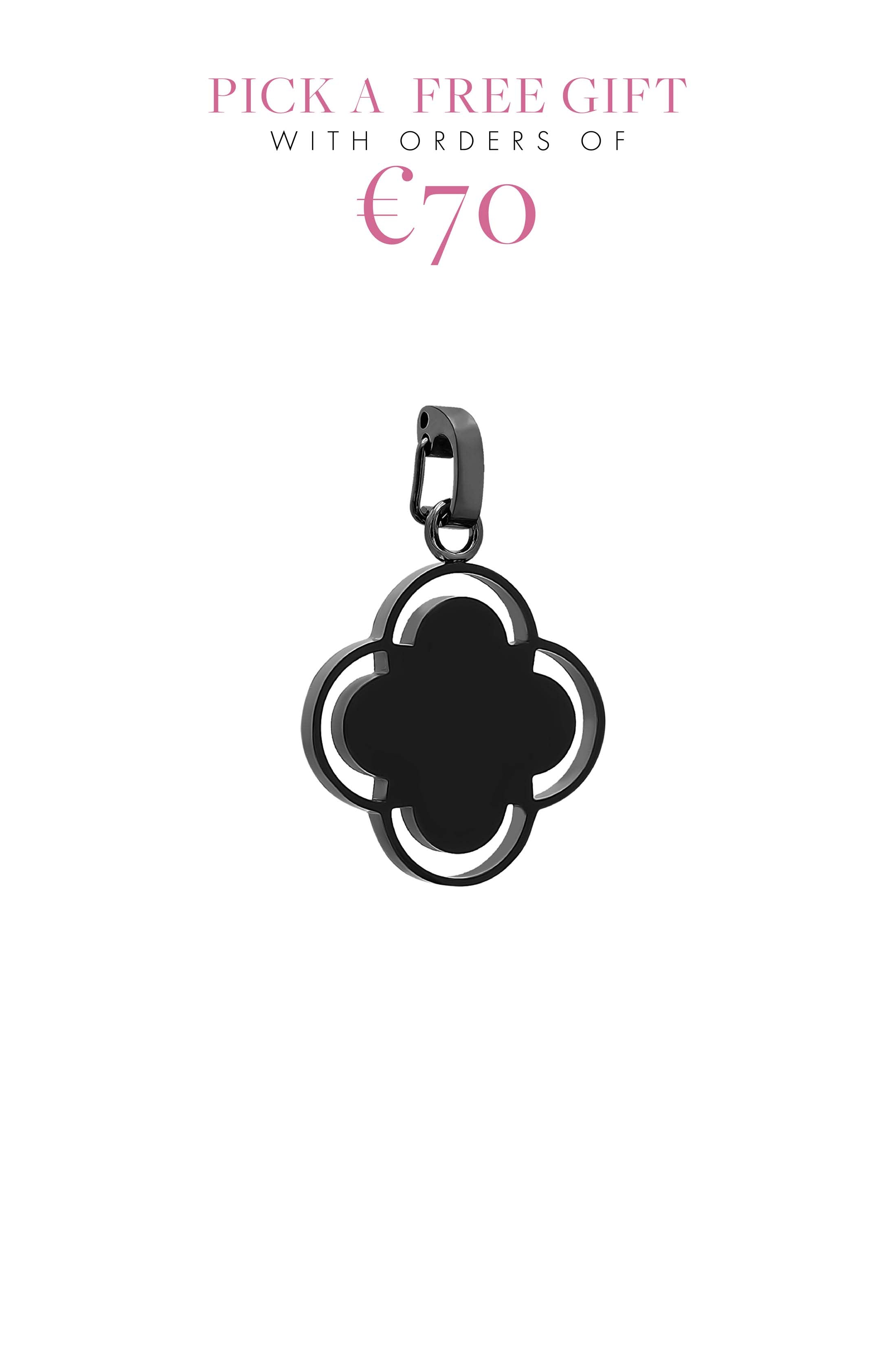 Matte Black Carisma Logo Engravable Pendant