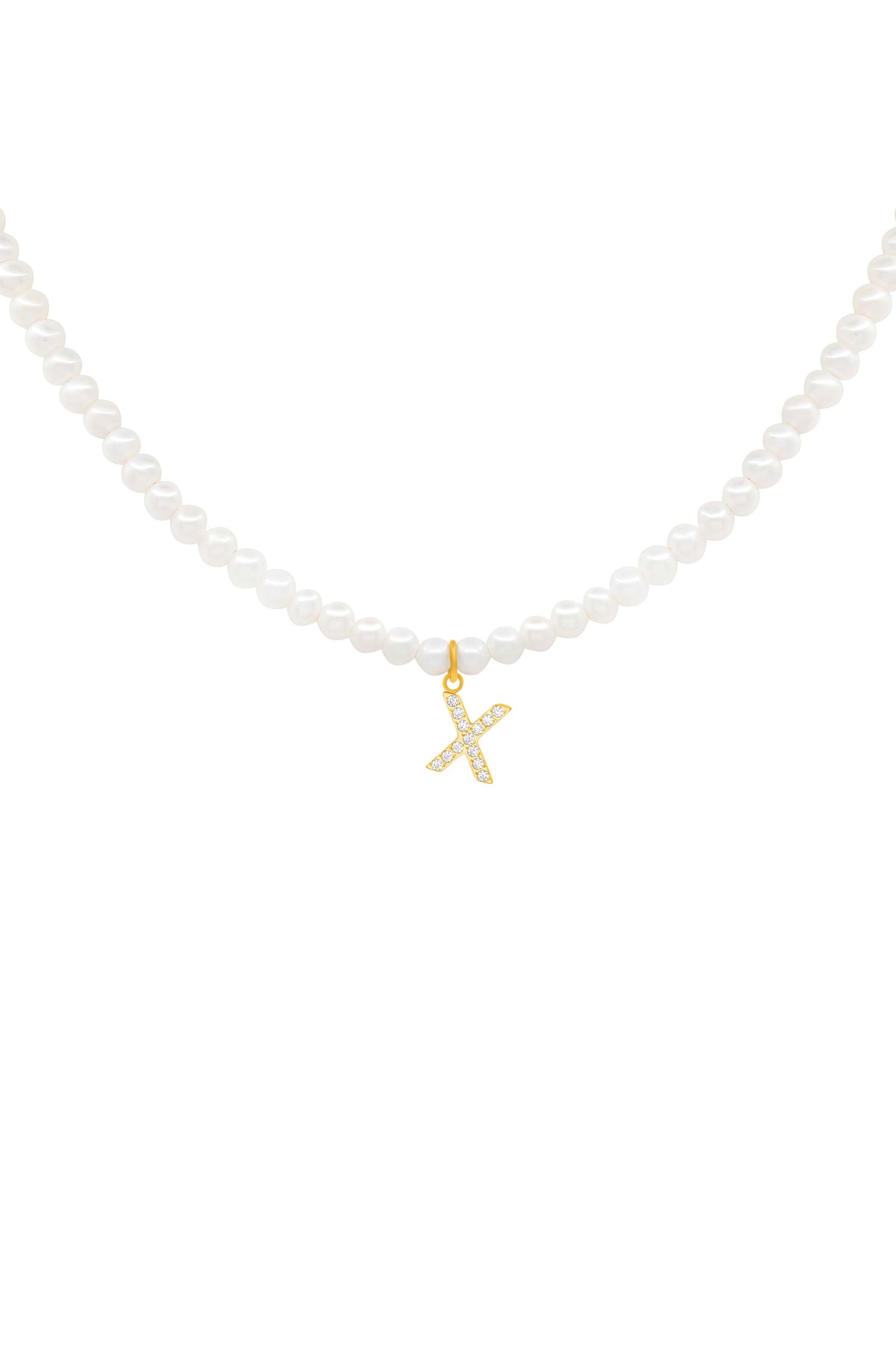 Initial Freshwater Pearl Necklace