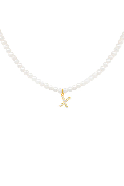 Initial Freshwater Pearl Necklace