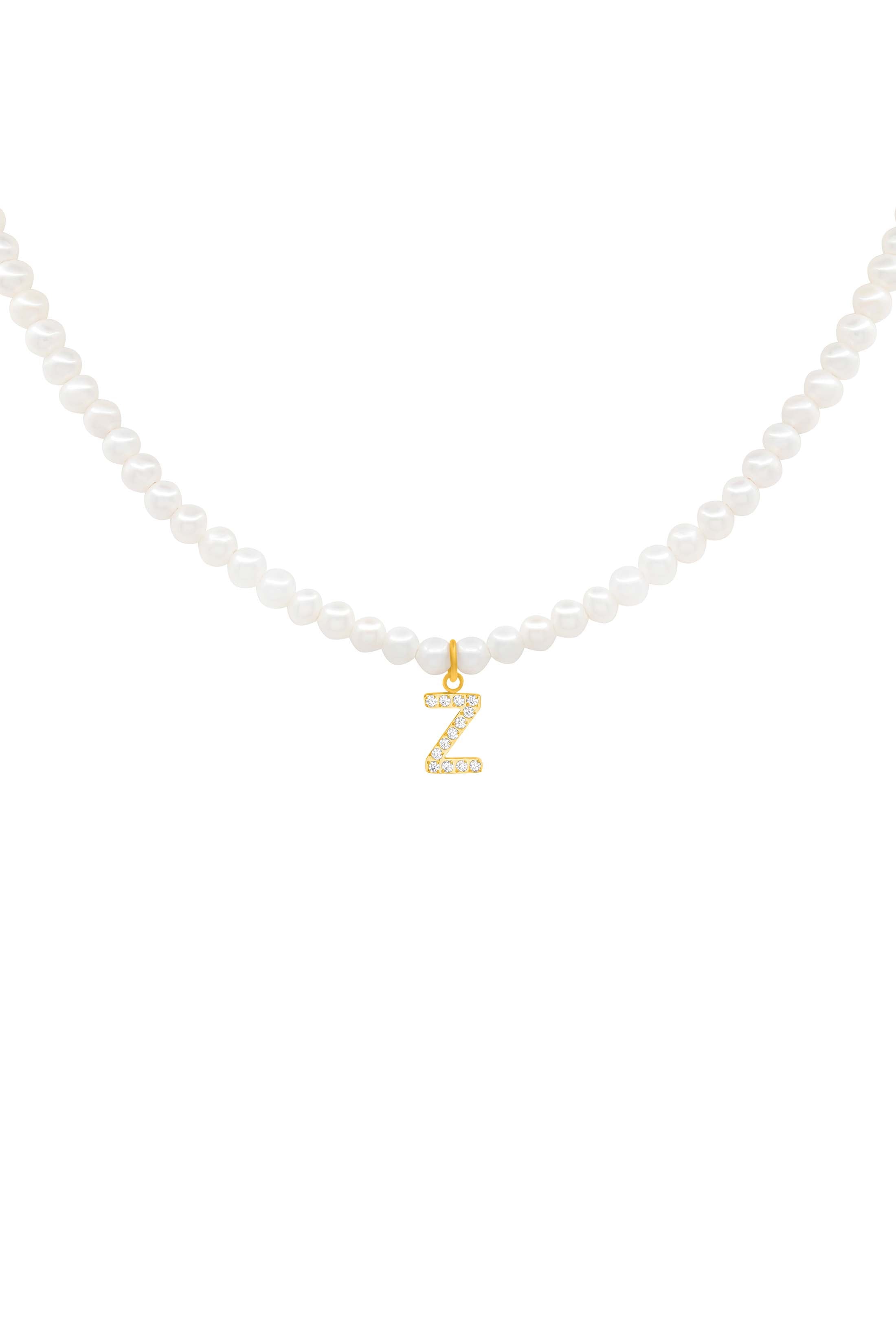 Initial Freshwater Pearl Necklace