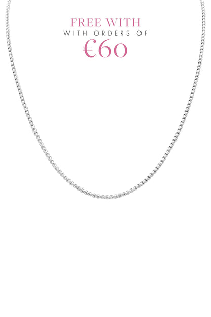 Silver Box Chain Necklace