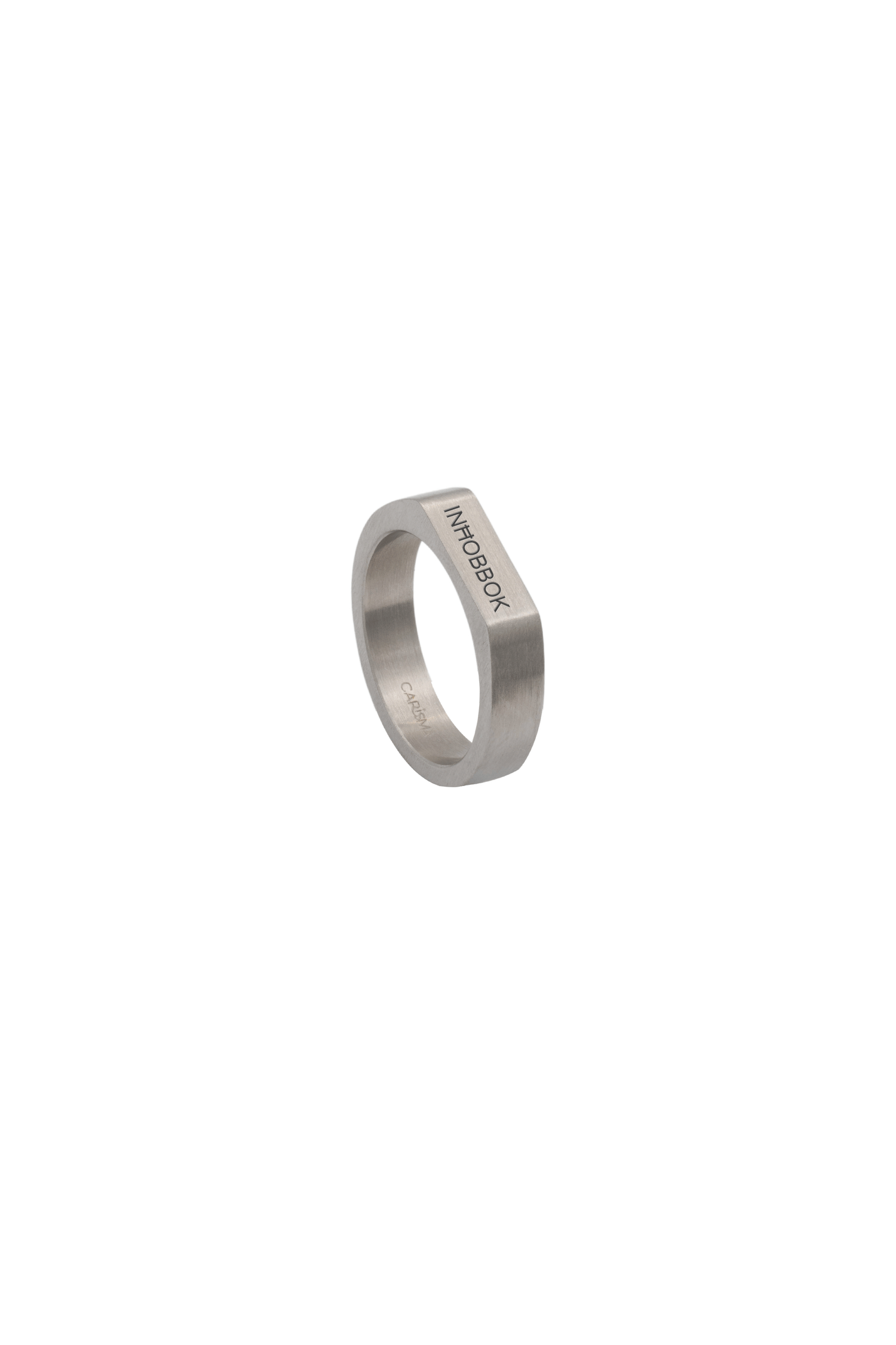 Crest Silver Engravable Ring