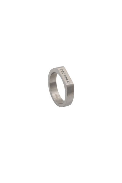 Crest Silver Engravable Ring