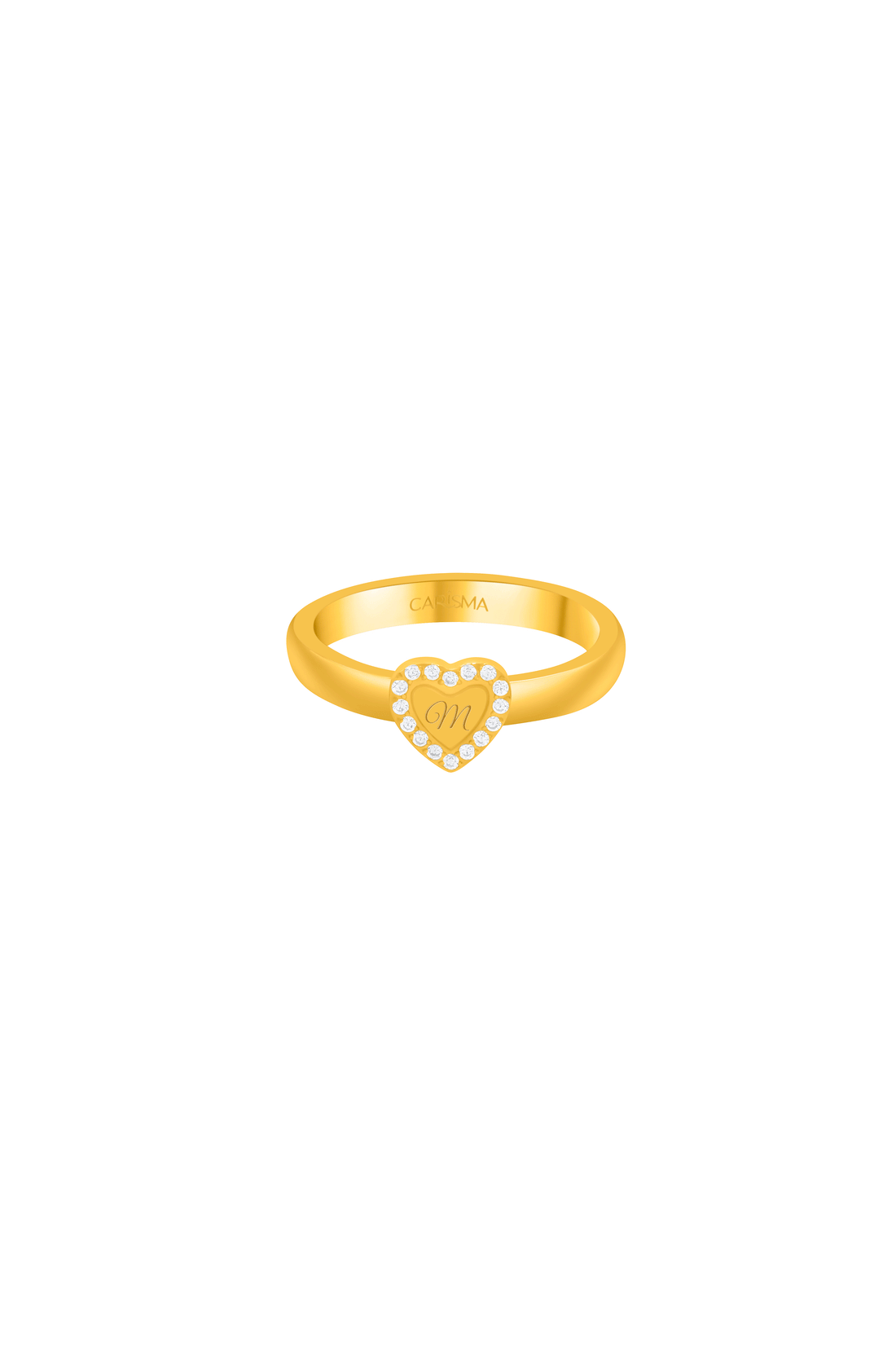 Engravable Halo Qalbi Ring