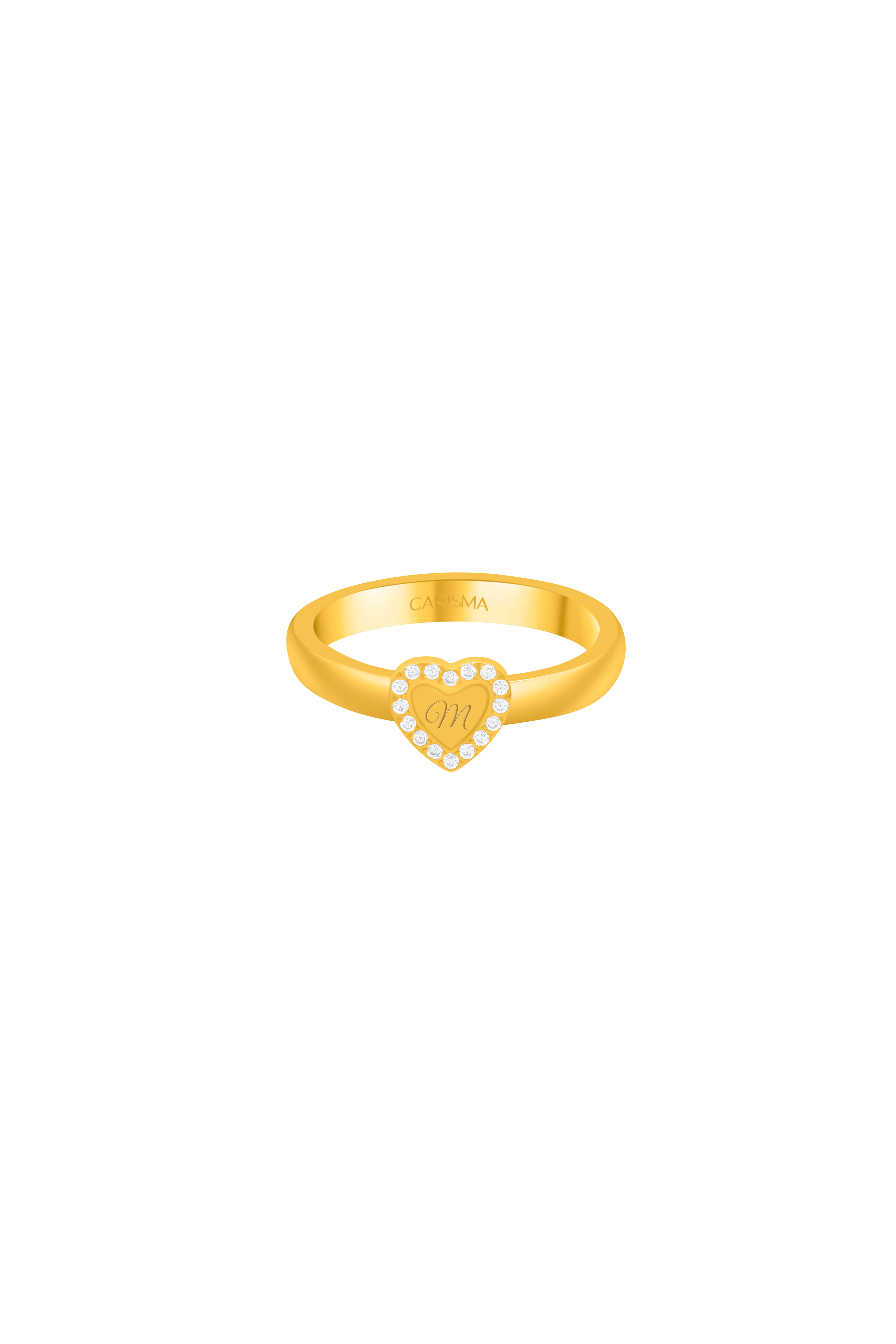 Engravable Halo Qalbi Ring
