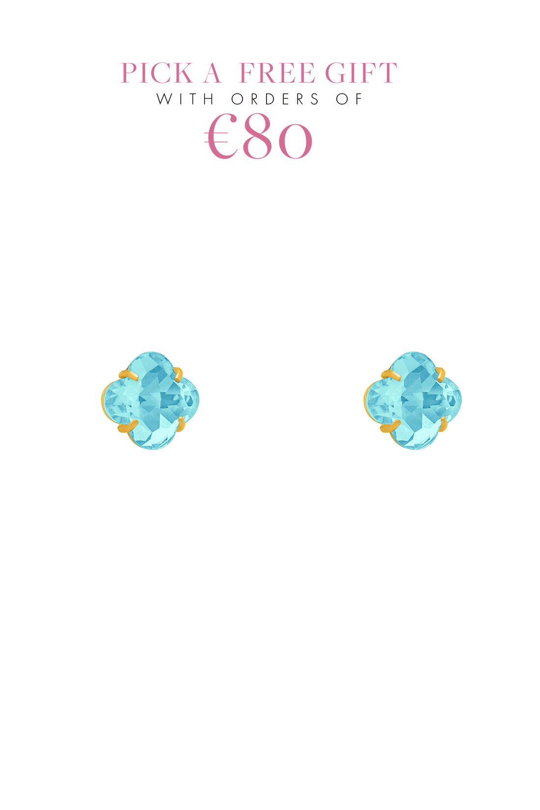 Logo Birthstone Stud Earring Set