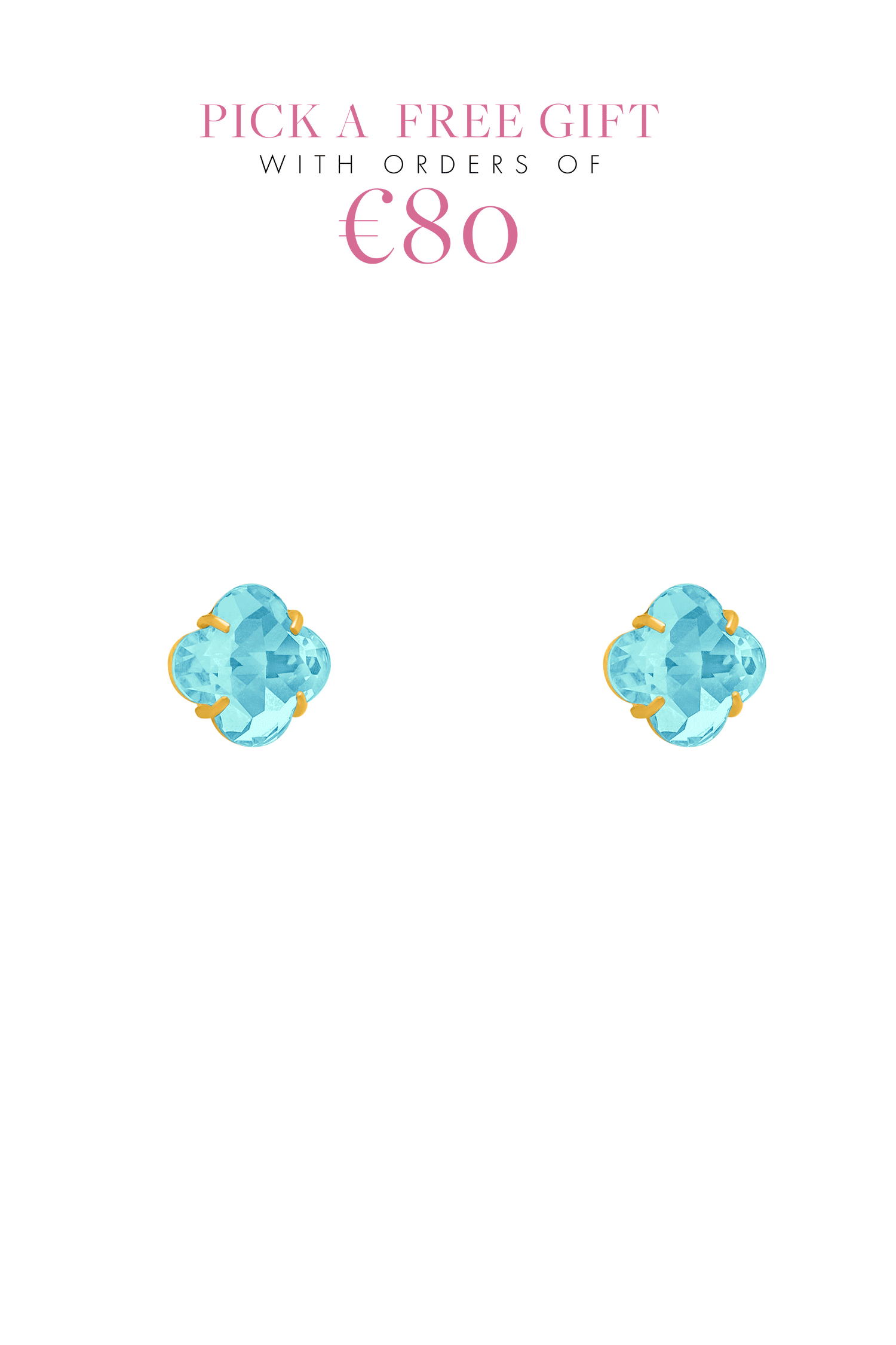 Logo Birthstone Stud Earring Set