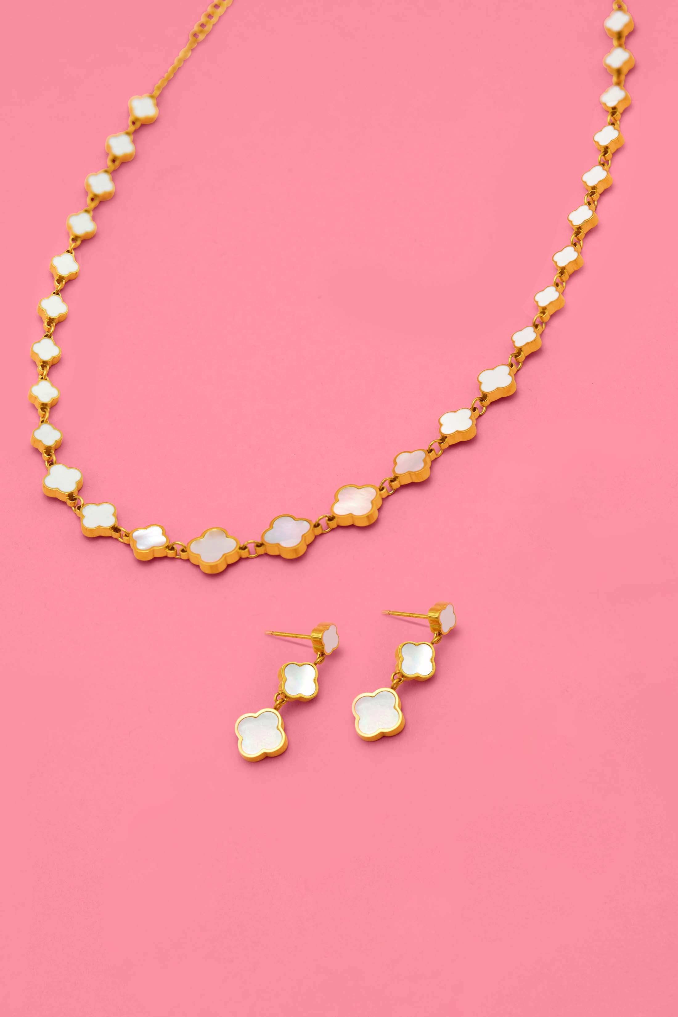 Sofia Perla Stud Earring Set &amp; Necklace Gift Set