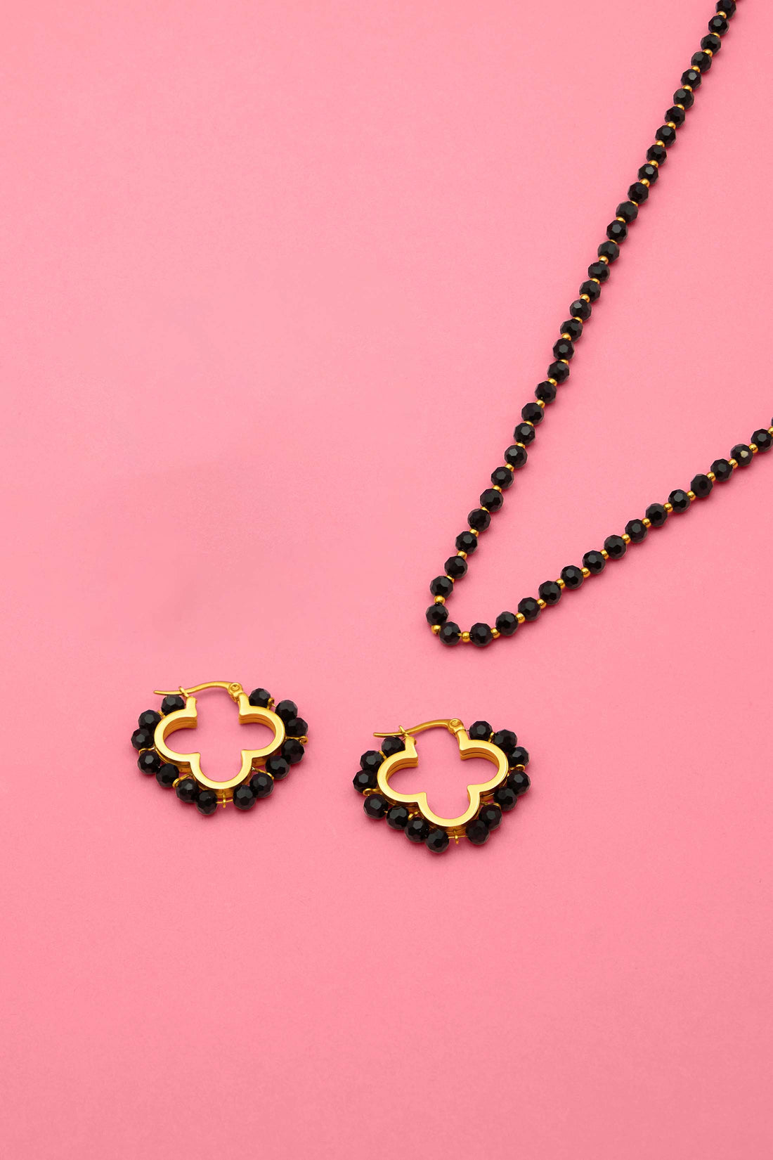 Nerina Beaded Hoops &amp; Necklace Gift Set
