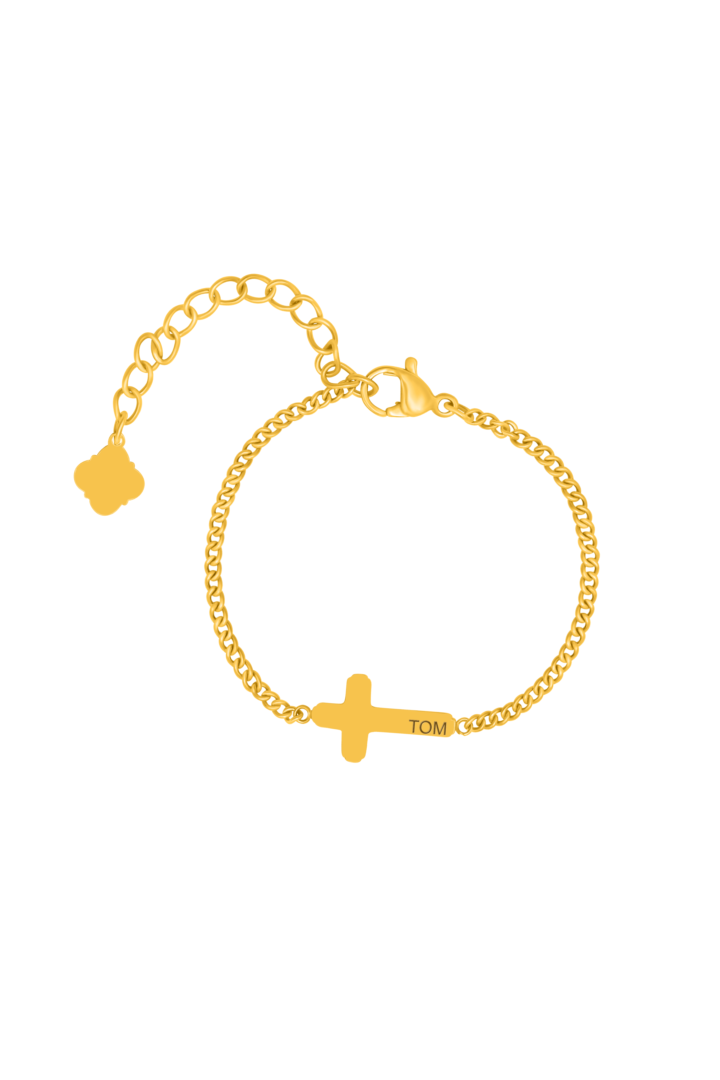 Cross Gold Necklace &amp; Bracelet Gift Set