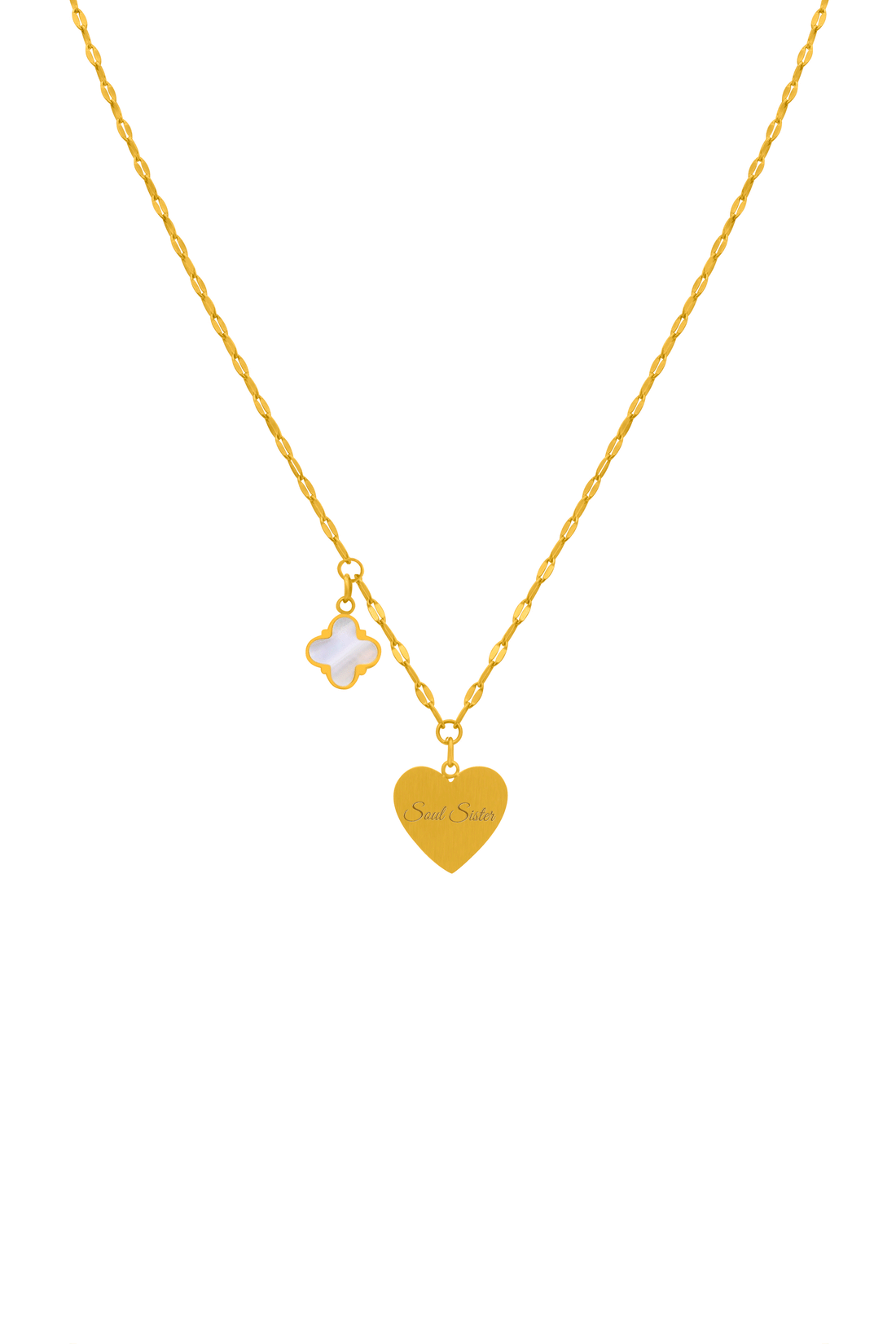 Engravable Heart Friendship Necklace