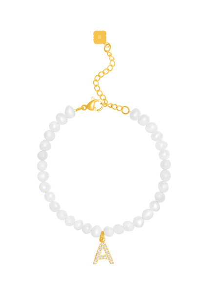 Initial Freshwater Pearl Bracelet