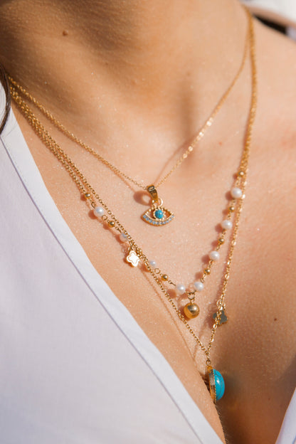 Milos Evil Eye Pendant