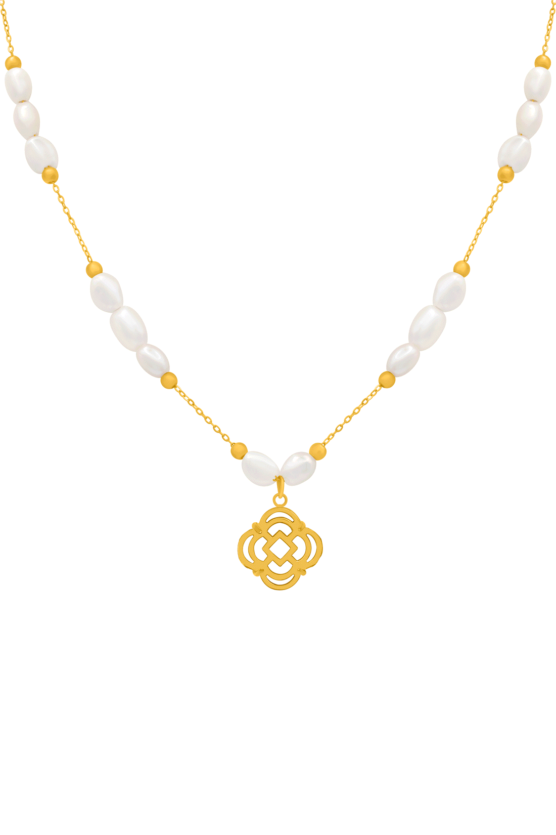 Stone Station Pearl Muse Necklace