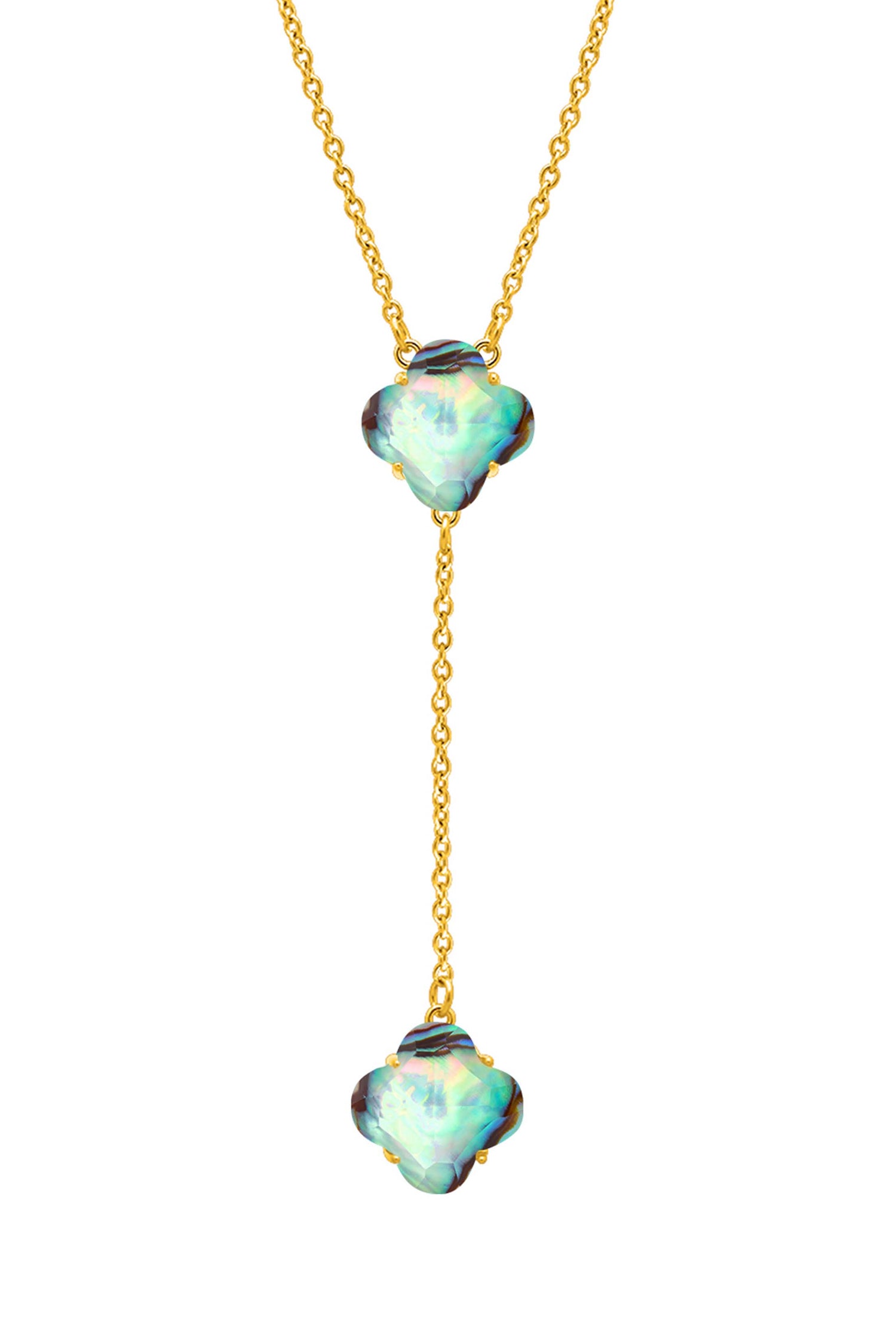 Stone Station Abalone Stone Necklace