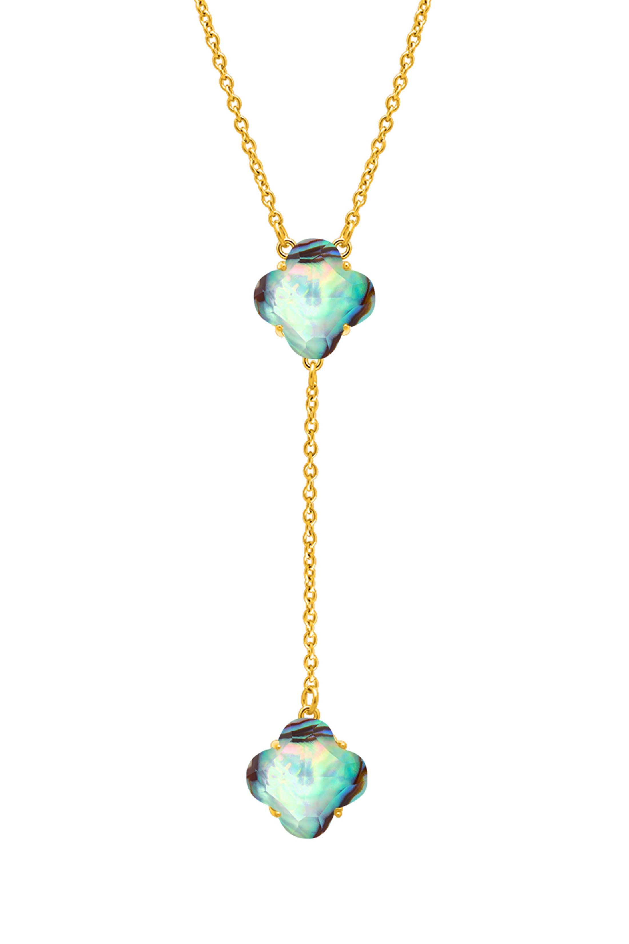 Stone Station Abalone Stone Necklace