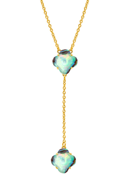Stone Station Abalone Stone Necklace
