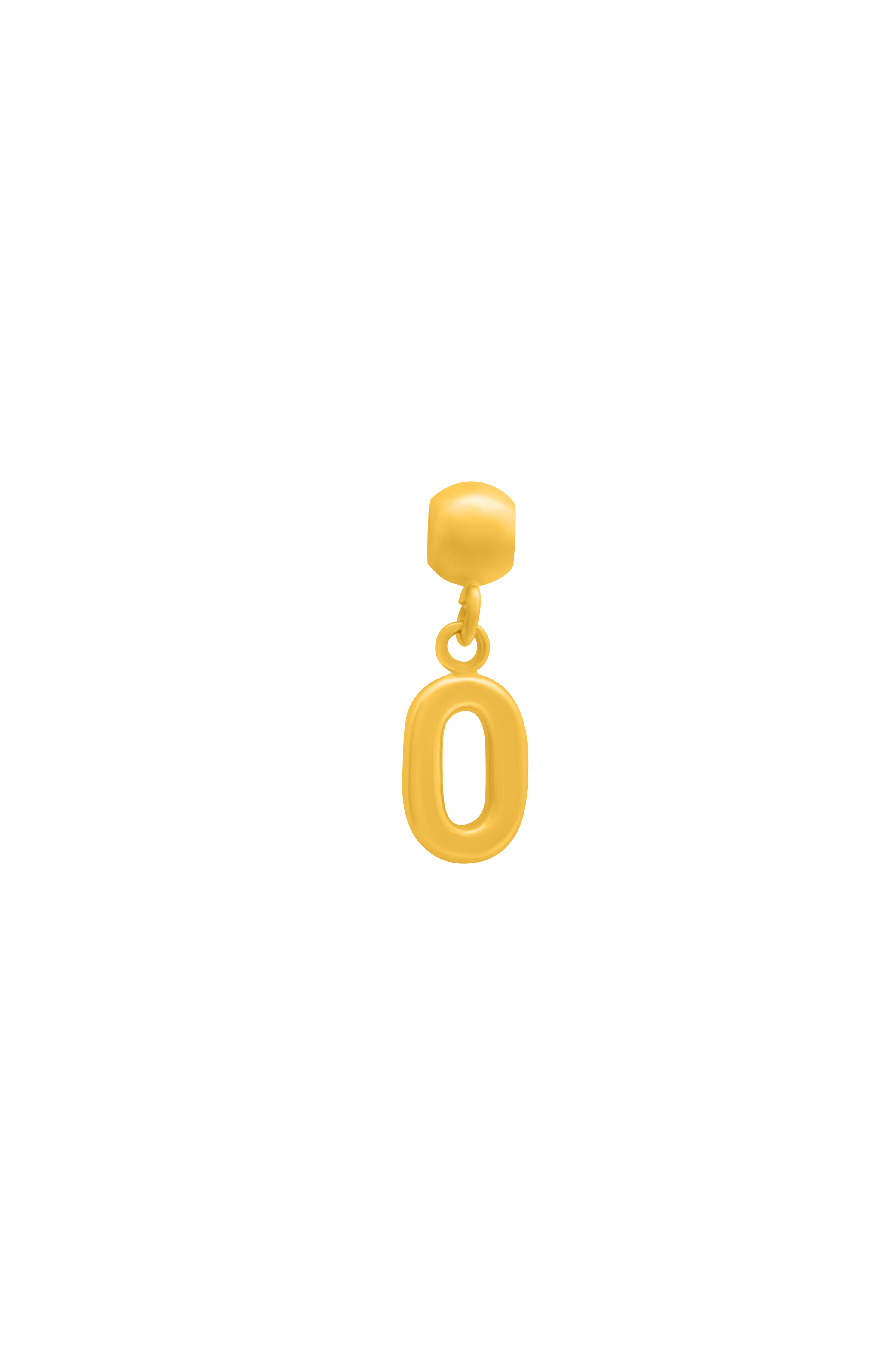 Number Toggle Charm Pendant