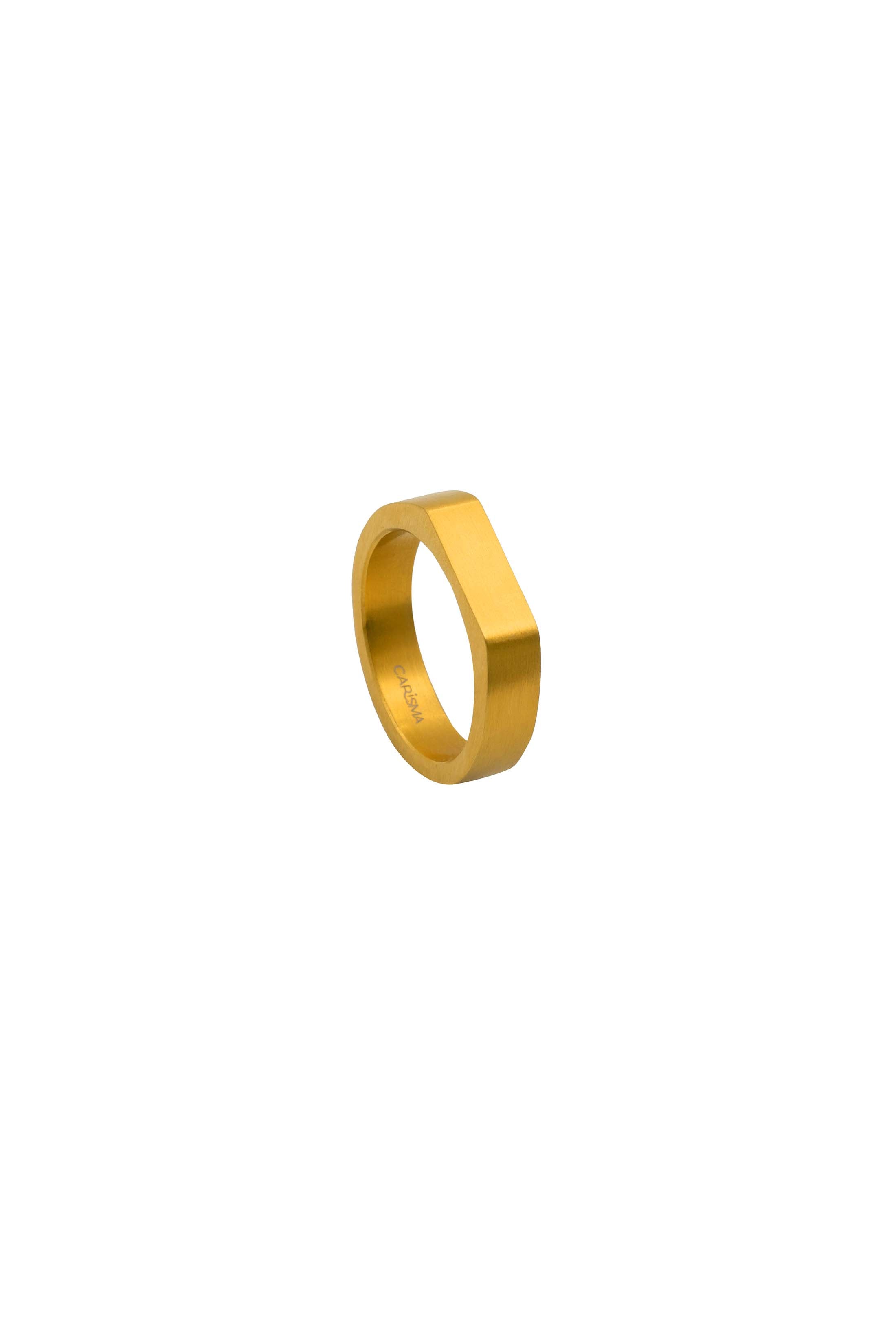 Crest Gold Engravable Ring