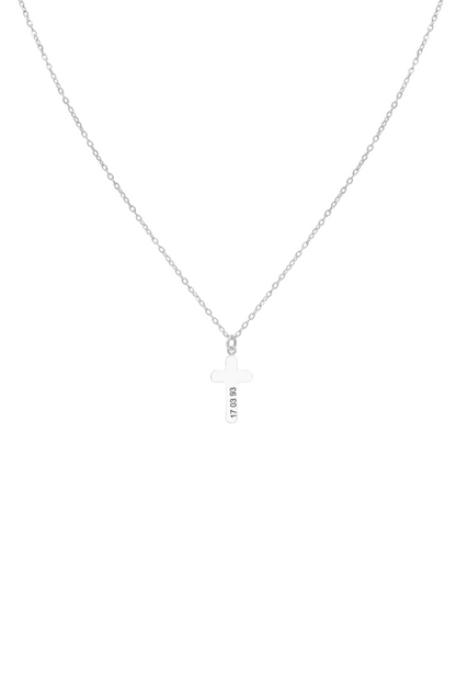 Cross Silver Necklace &amp; Bracelet Gift Set