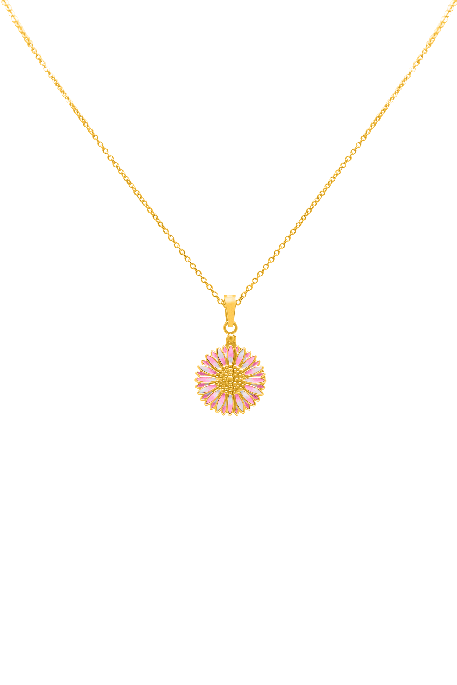 Gerbera Glow Engravable Necklace