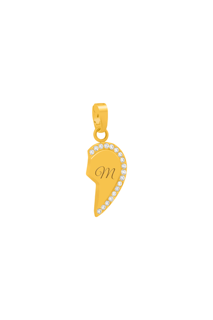 Together Apart Engravable Heart - Right Pendant