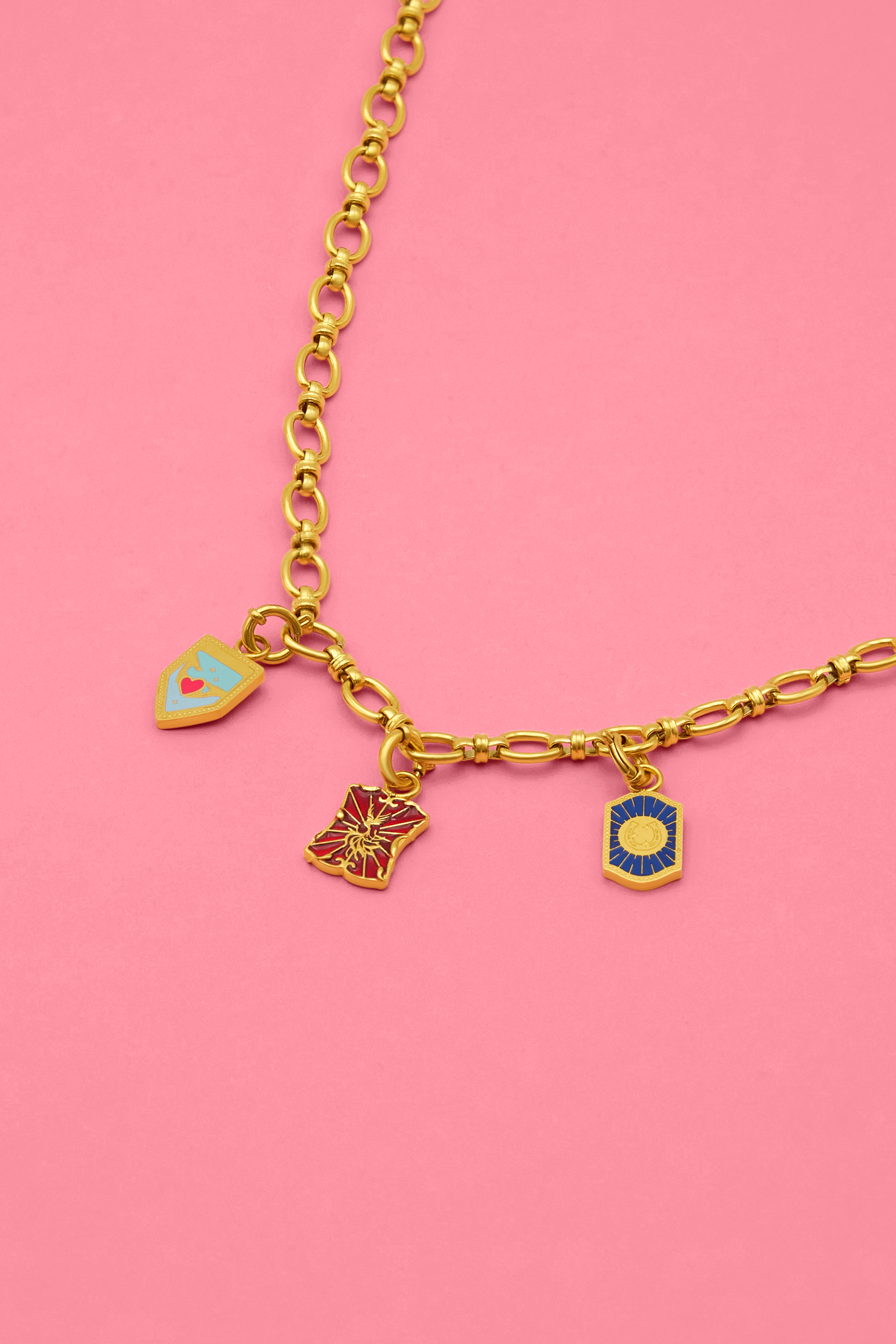 Signature Link Necklace - Triple Charm Gift Set – Carisma Collections
