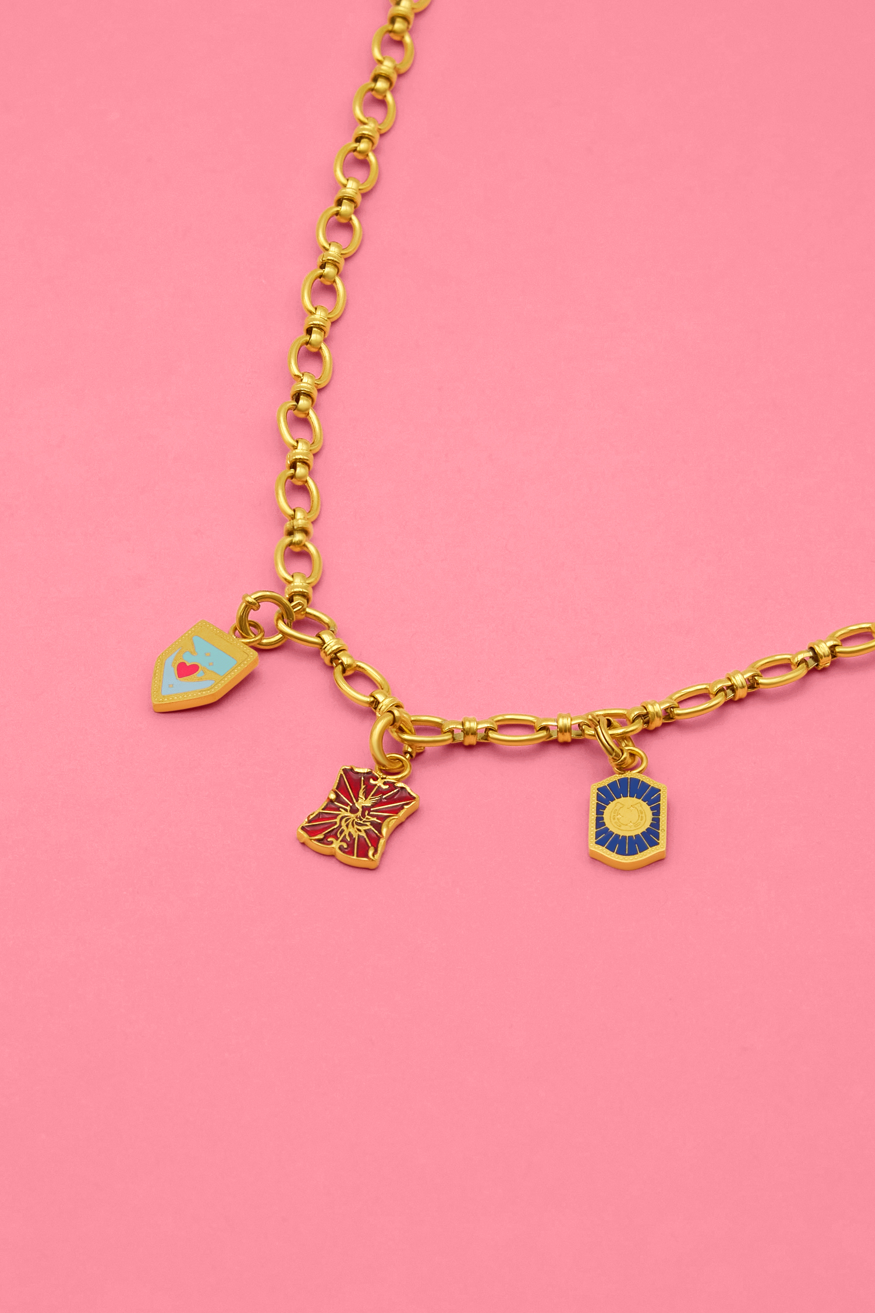 Signature Link Necklace - Triple Charm Gift Set