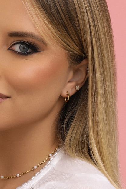 10MM Rope Hoop Earring Set