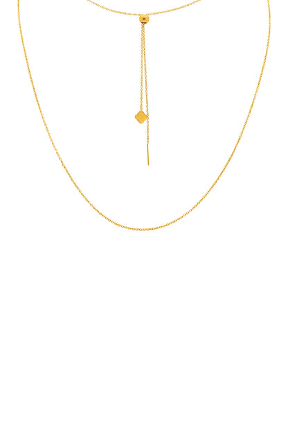 Petite Chain Necklace with Adjustable Toggle