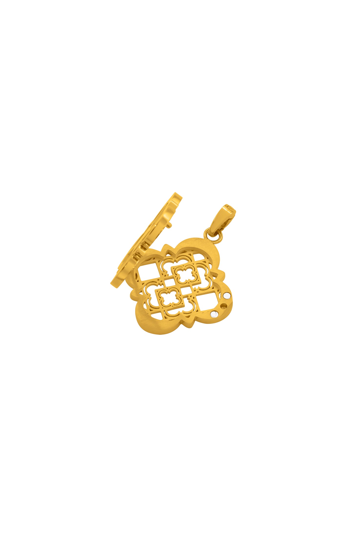 Stone Station Locket Pendant