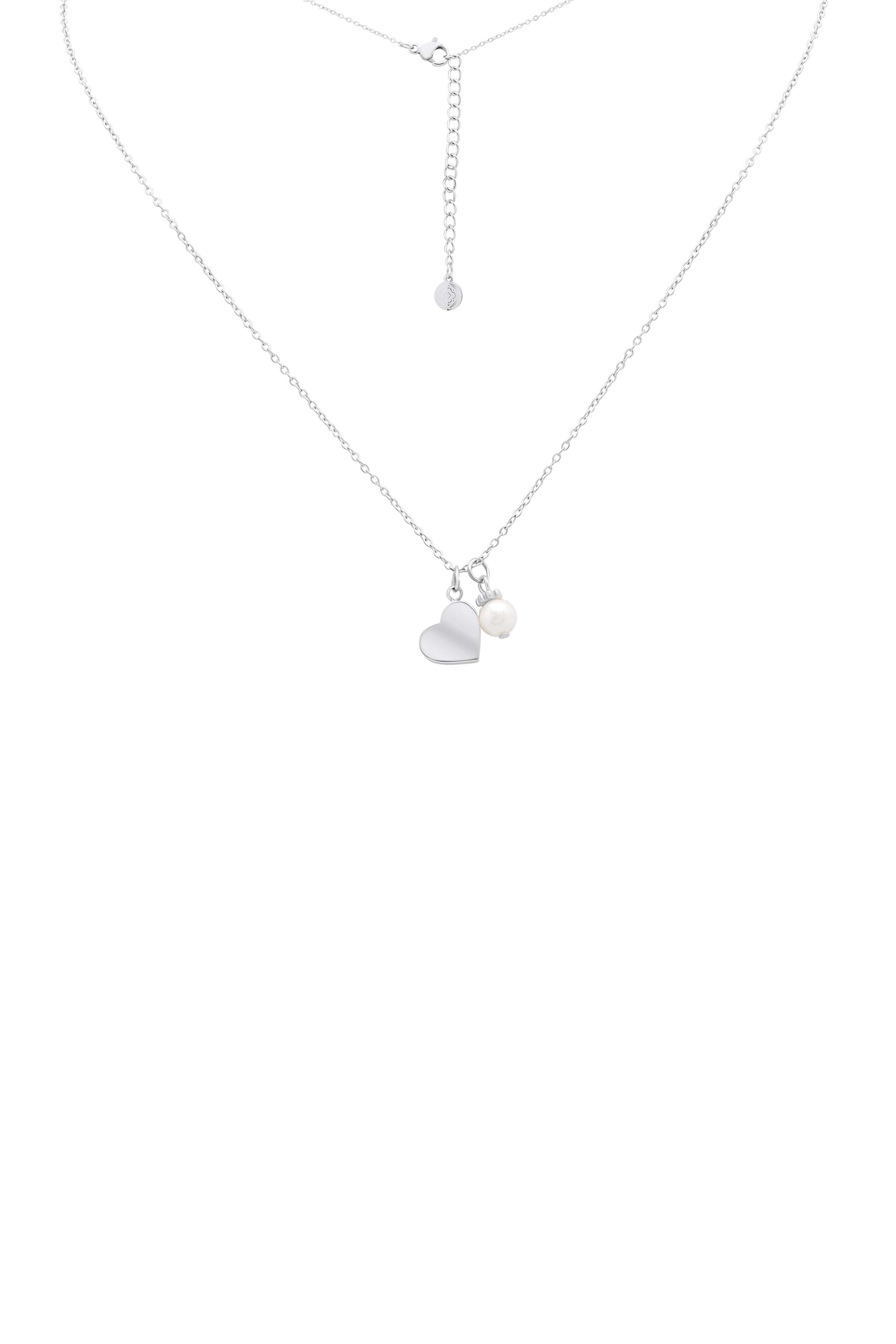 Qalbi Perla Engravable Silver Necklace