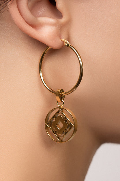 Carisma Logo Pendant Earring Set