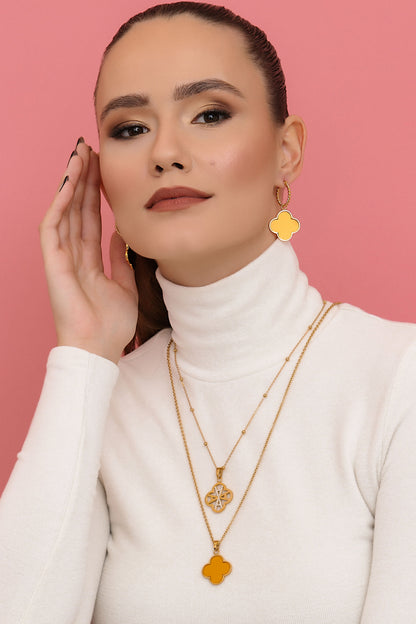 Riflessi Letter Pendant &amp; Birthstone Chain Gift Set