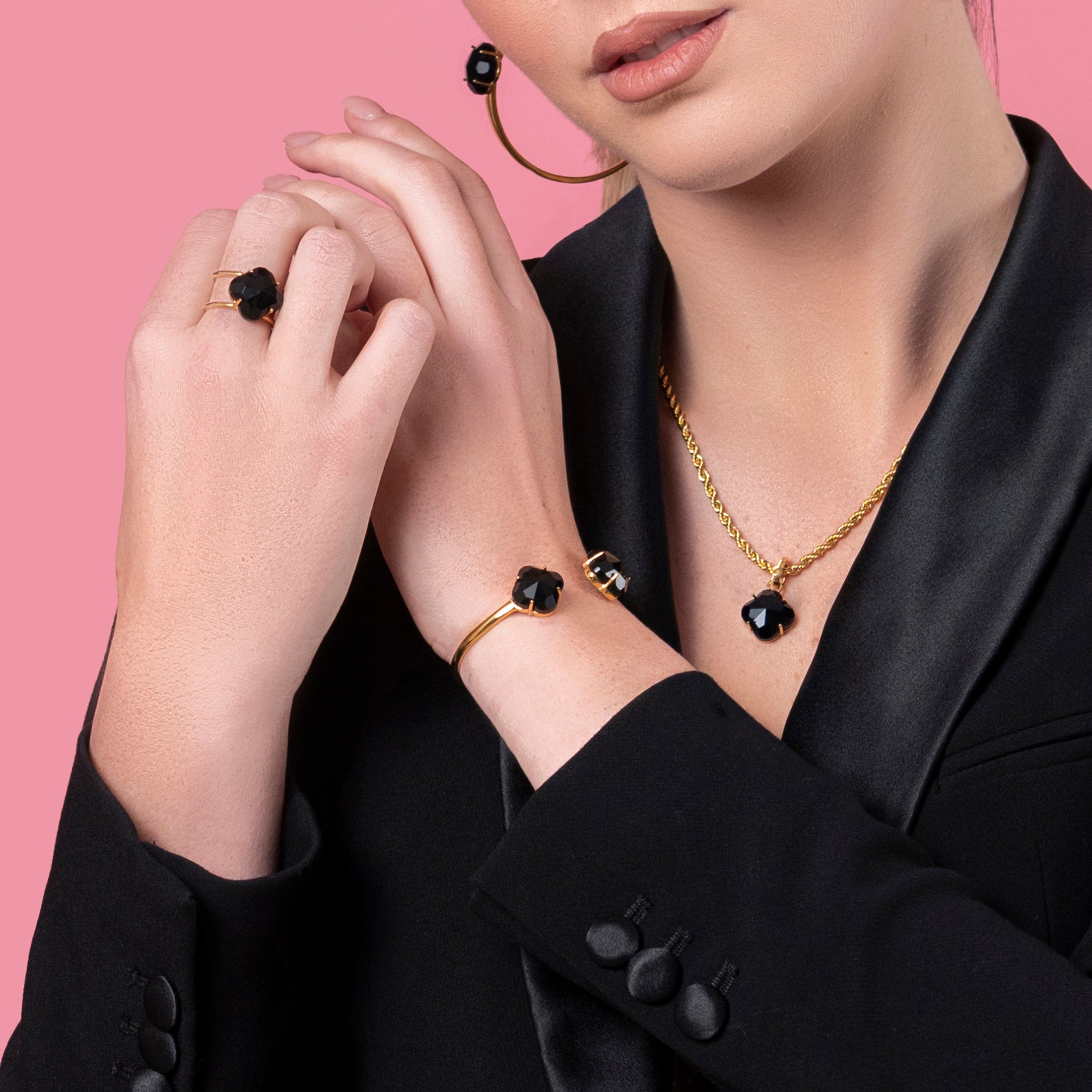 Copy of gold Stone Pendant