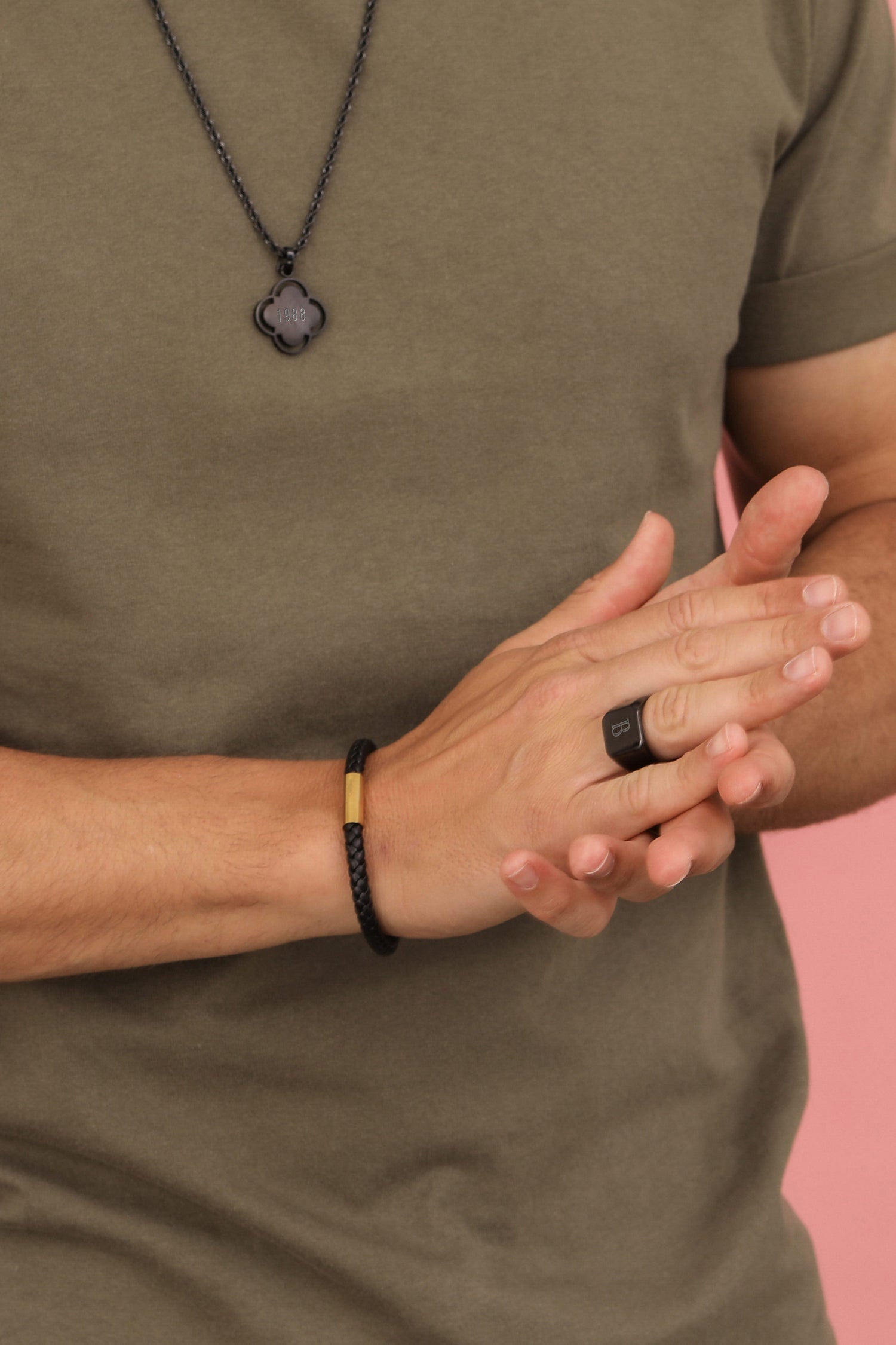 Matte Black Square Ring